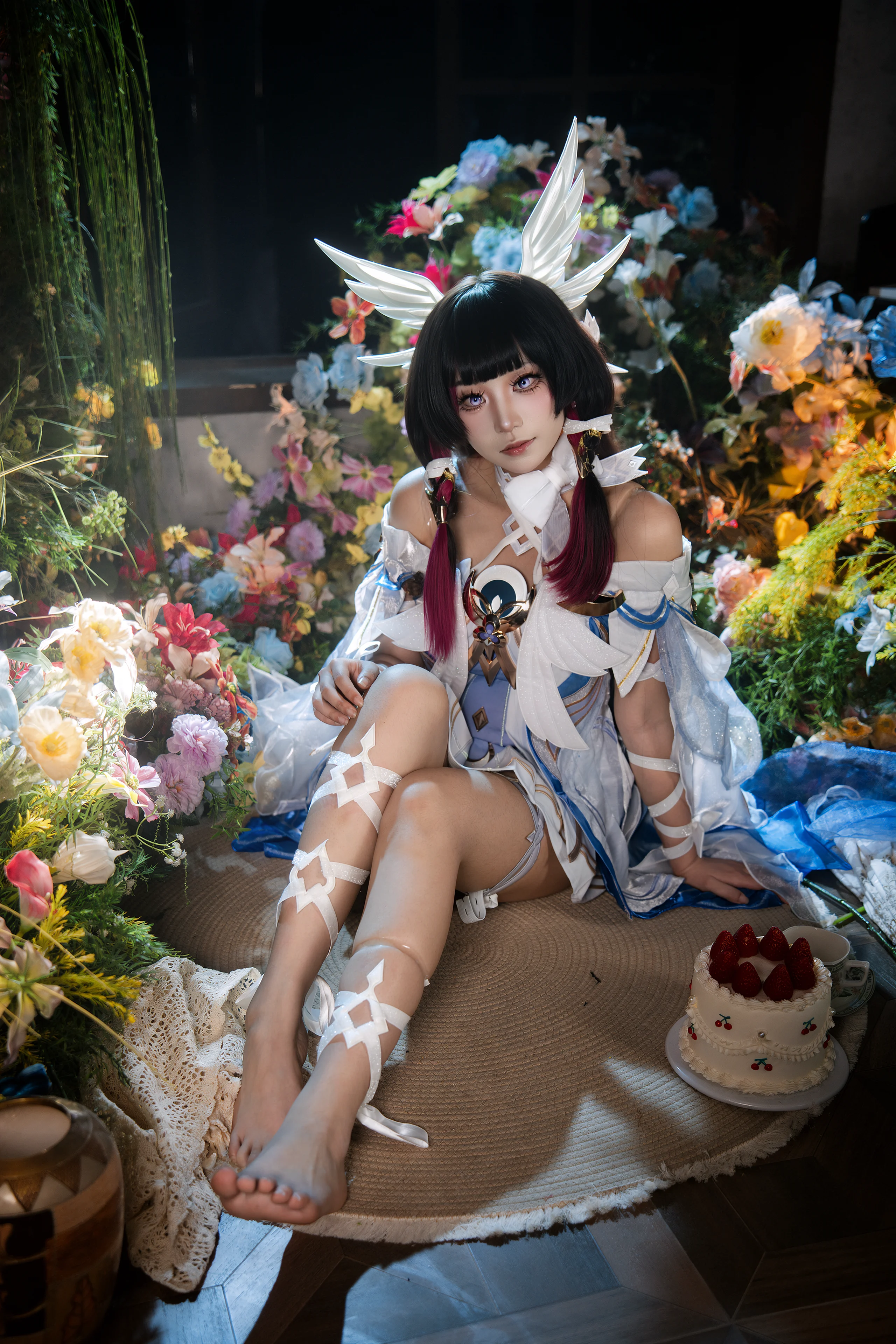 哥伦比娅cos 原神，浅紫眼眸里的星辰与月 - 第 4 张