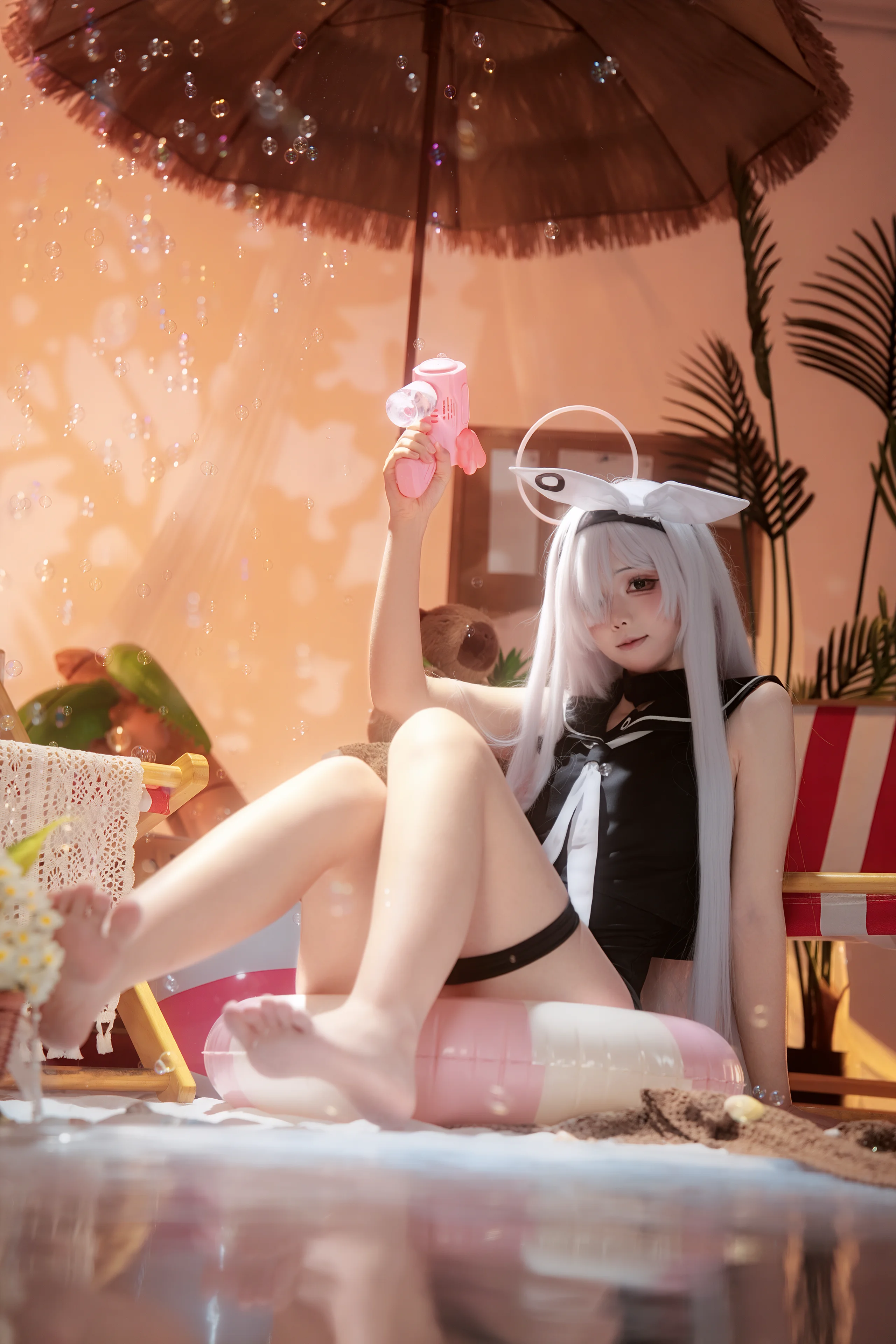 【普拉娜cos】蔚蓝档案的夏日泳装与沙滩派对