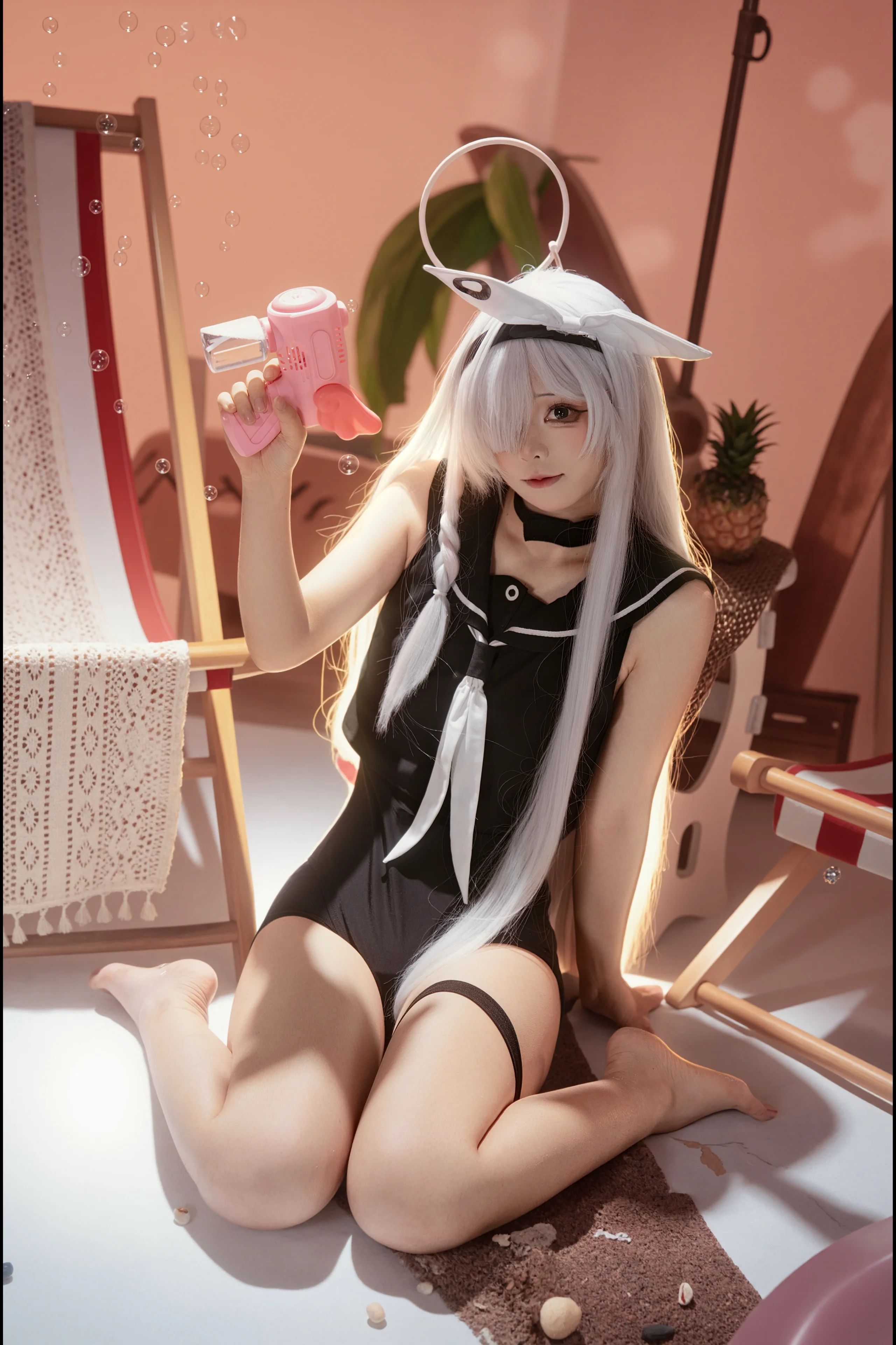 【普拉娜cos】蔚蓝档案的夏日泳装与沙滩派对 - 第 3 张