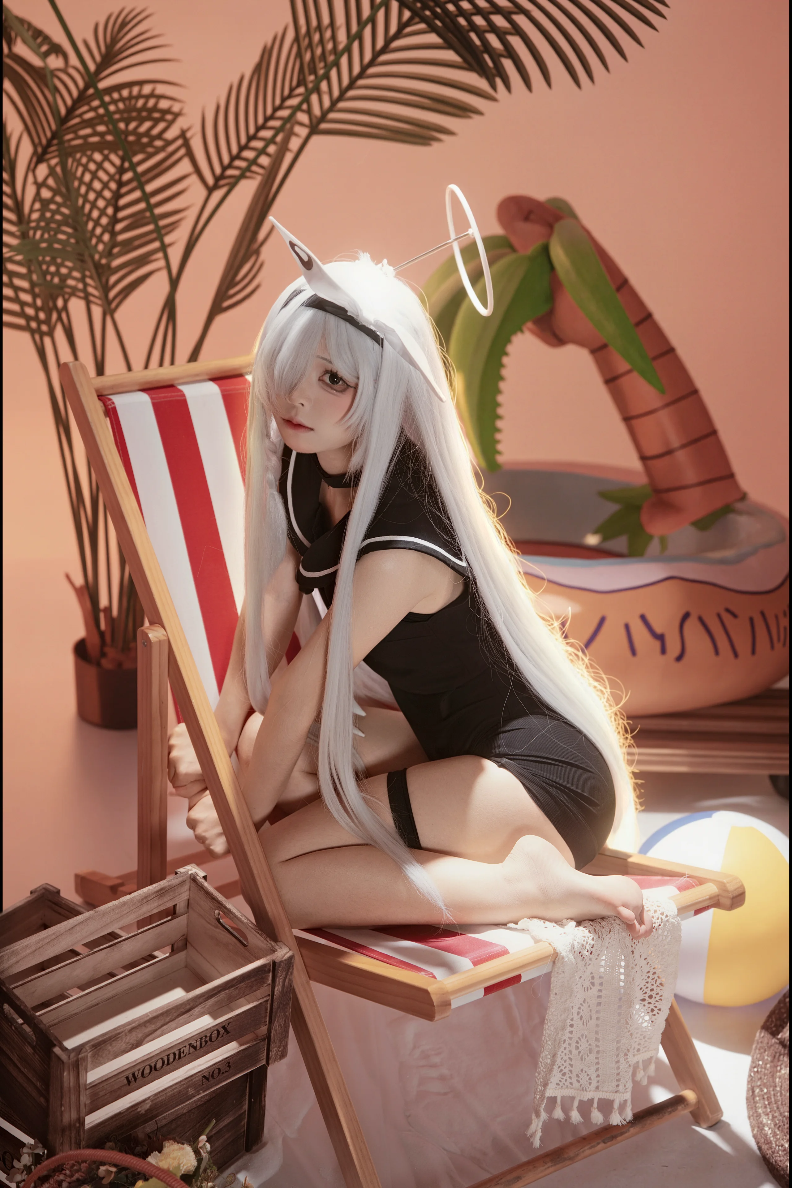【普拉娜cos】蔚蓝档案的夏日泳装与沙滩派对 - 第 4 张
