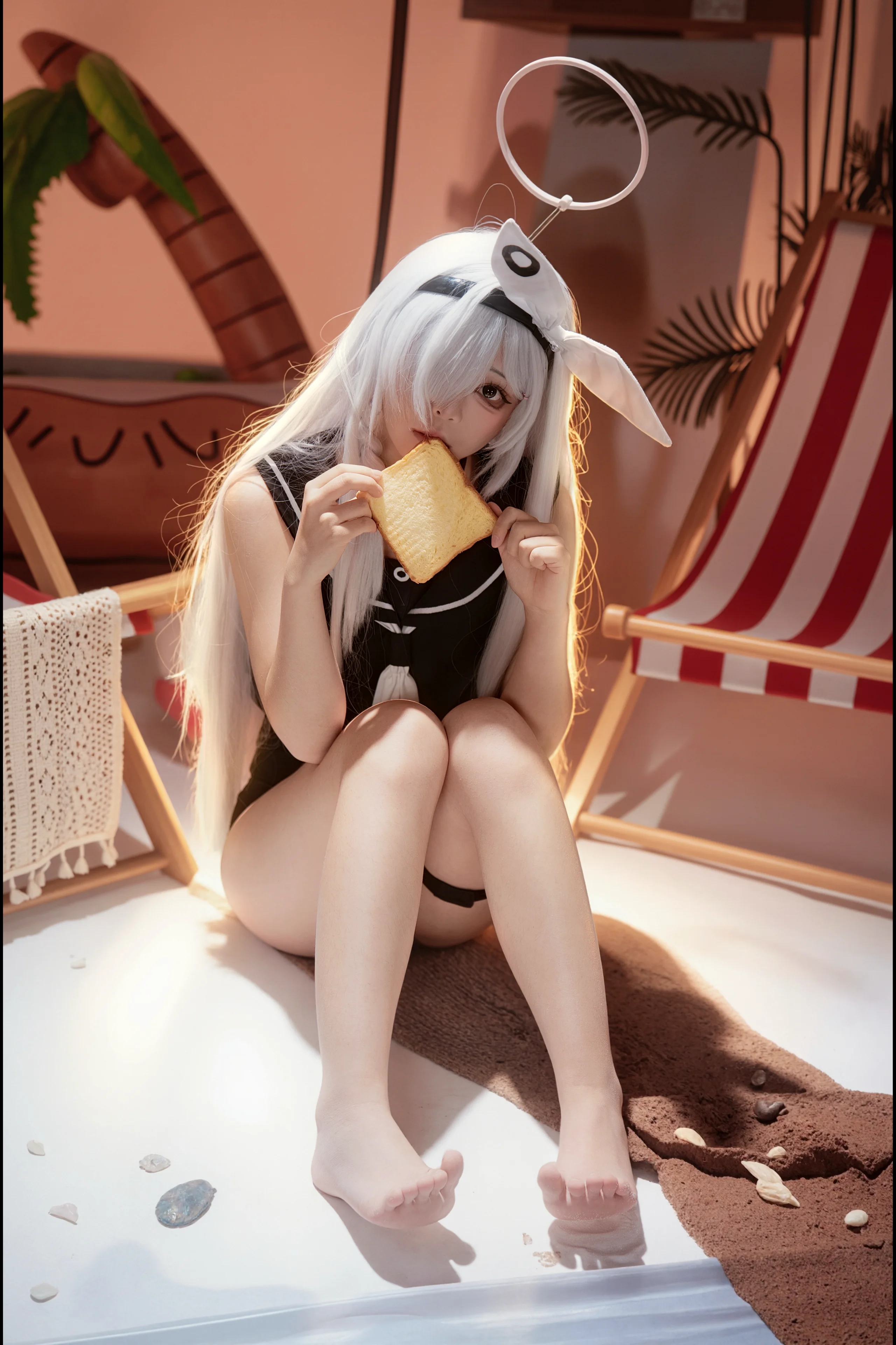 【普拉娜cos】蔚蓝档案的夏日泳装与沙滩派对 - 第 5 张
