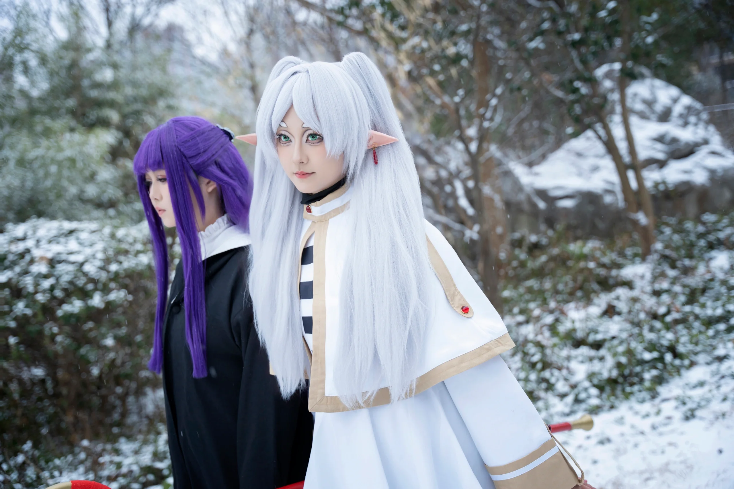 [Frieren Cosplay] Everyday Life of the Mages and the Winter Snowscape - Image 8