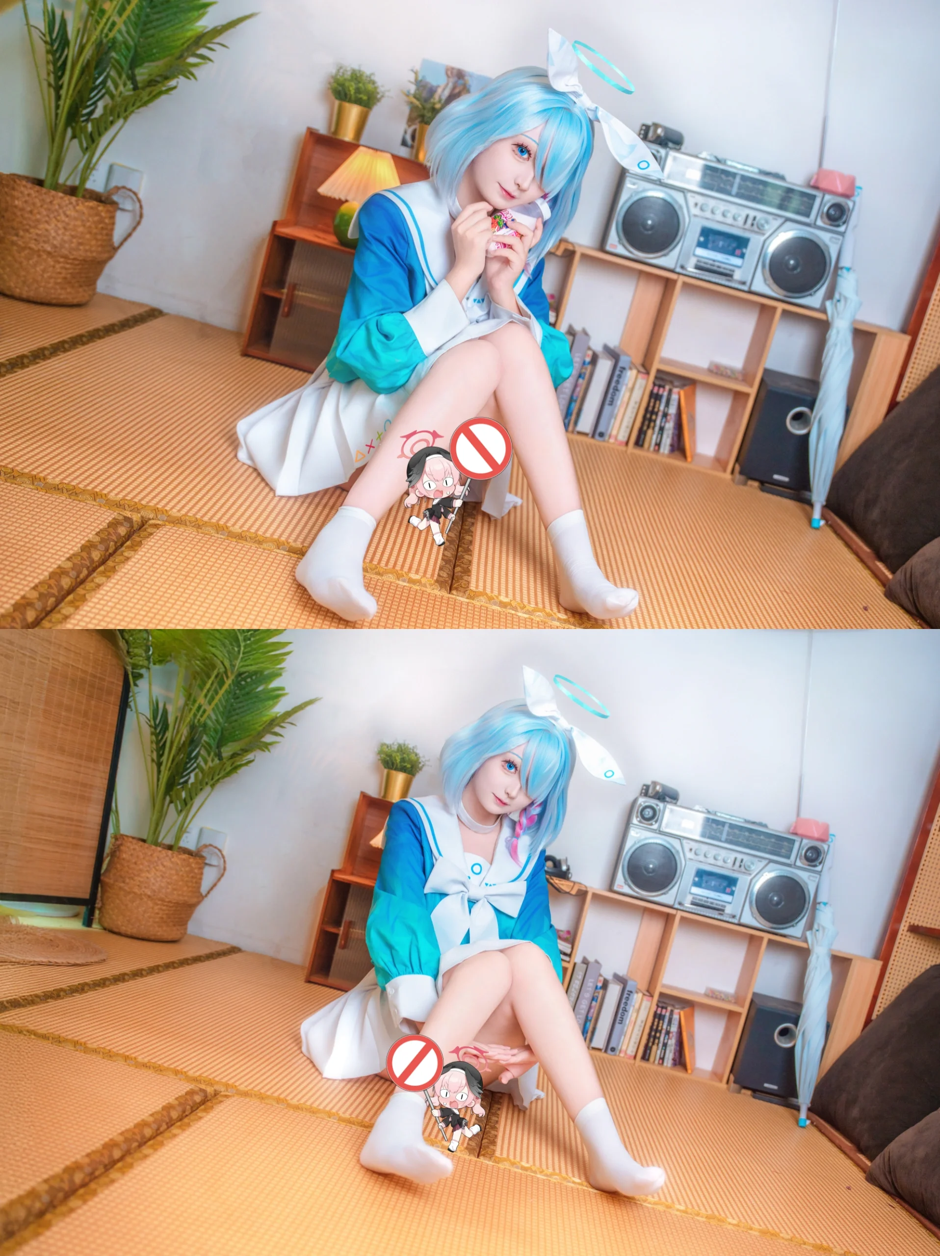 【阿罗娜cos】蔚蓝档案里的家居日常 - 第 1 张