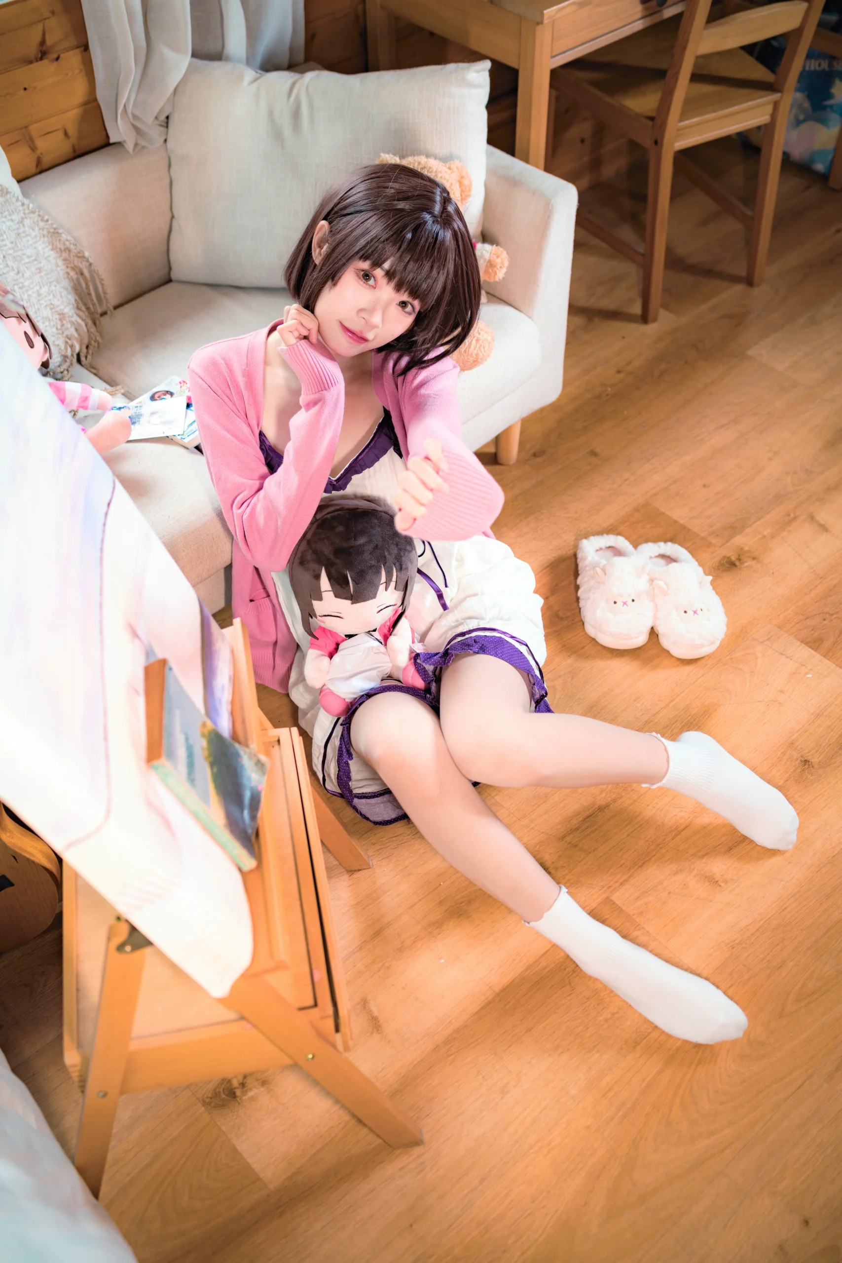 【加藤惠cos】路人女主的养成方法，居家少女的慵懒日常 - 第 16 张