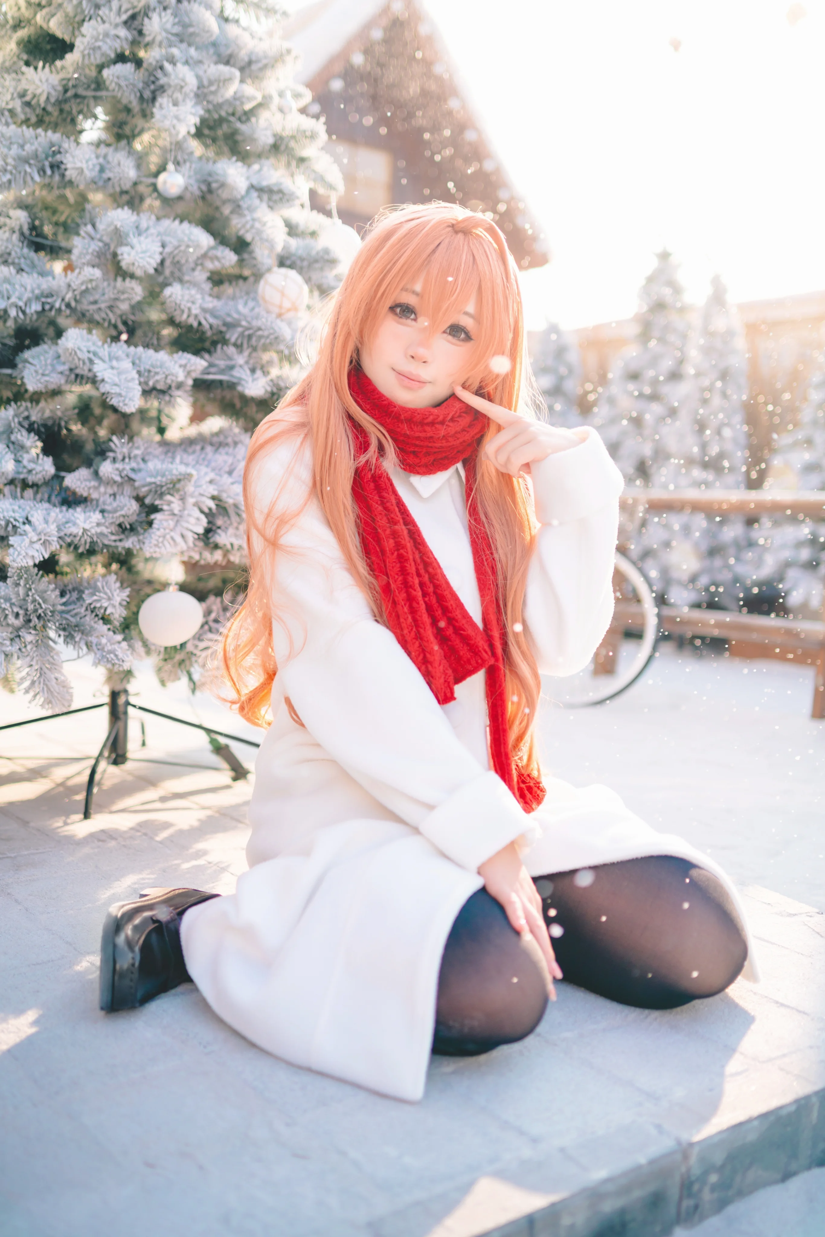 【逢坂大河cos】初雪記憶，紅圍巾與冬季的暖意 - 第 2 張