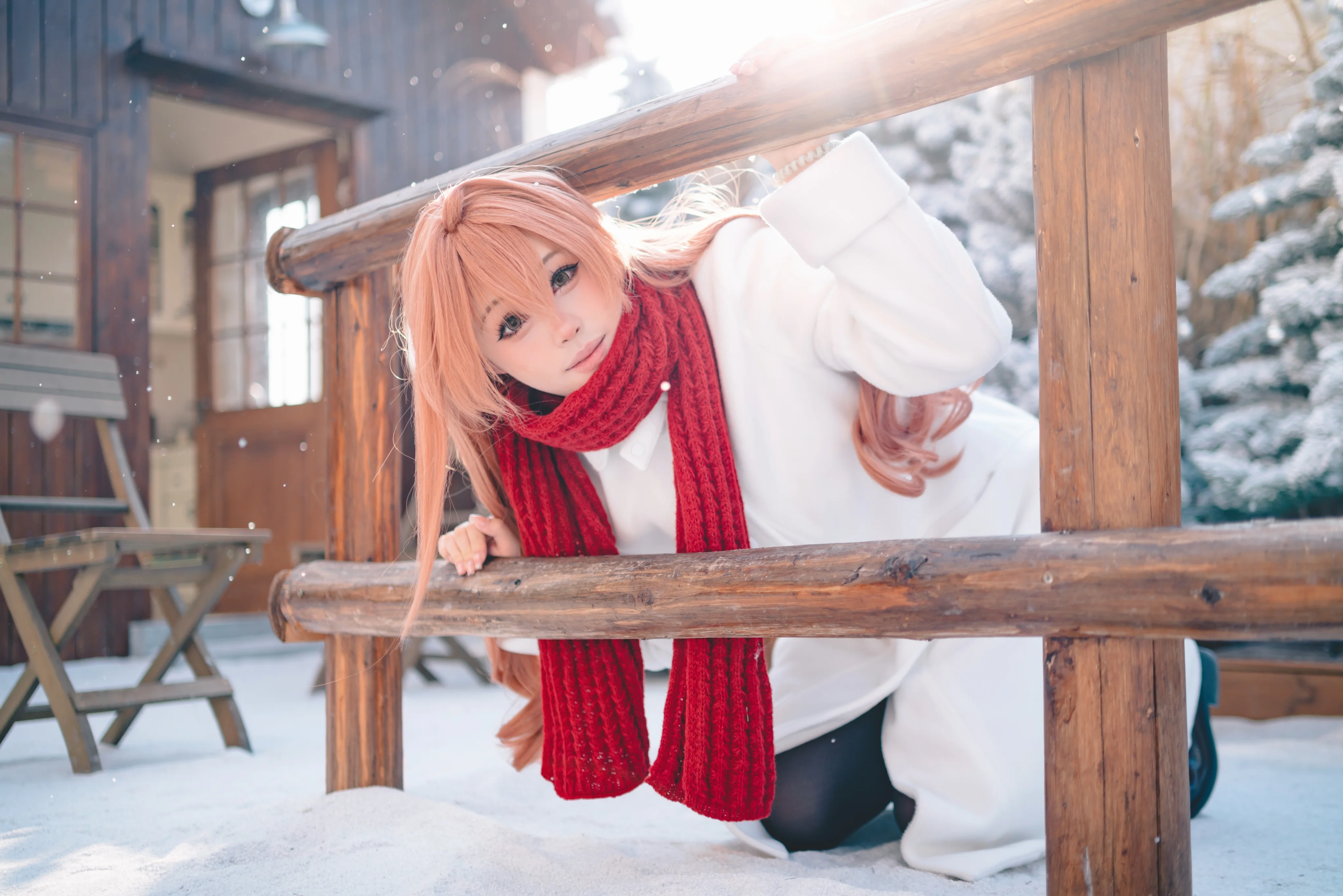【逢坂大河cos】初雪記憶，紅圍巾與冬季的暖意 - 第 6 張