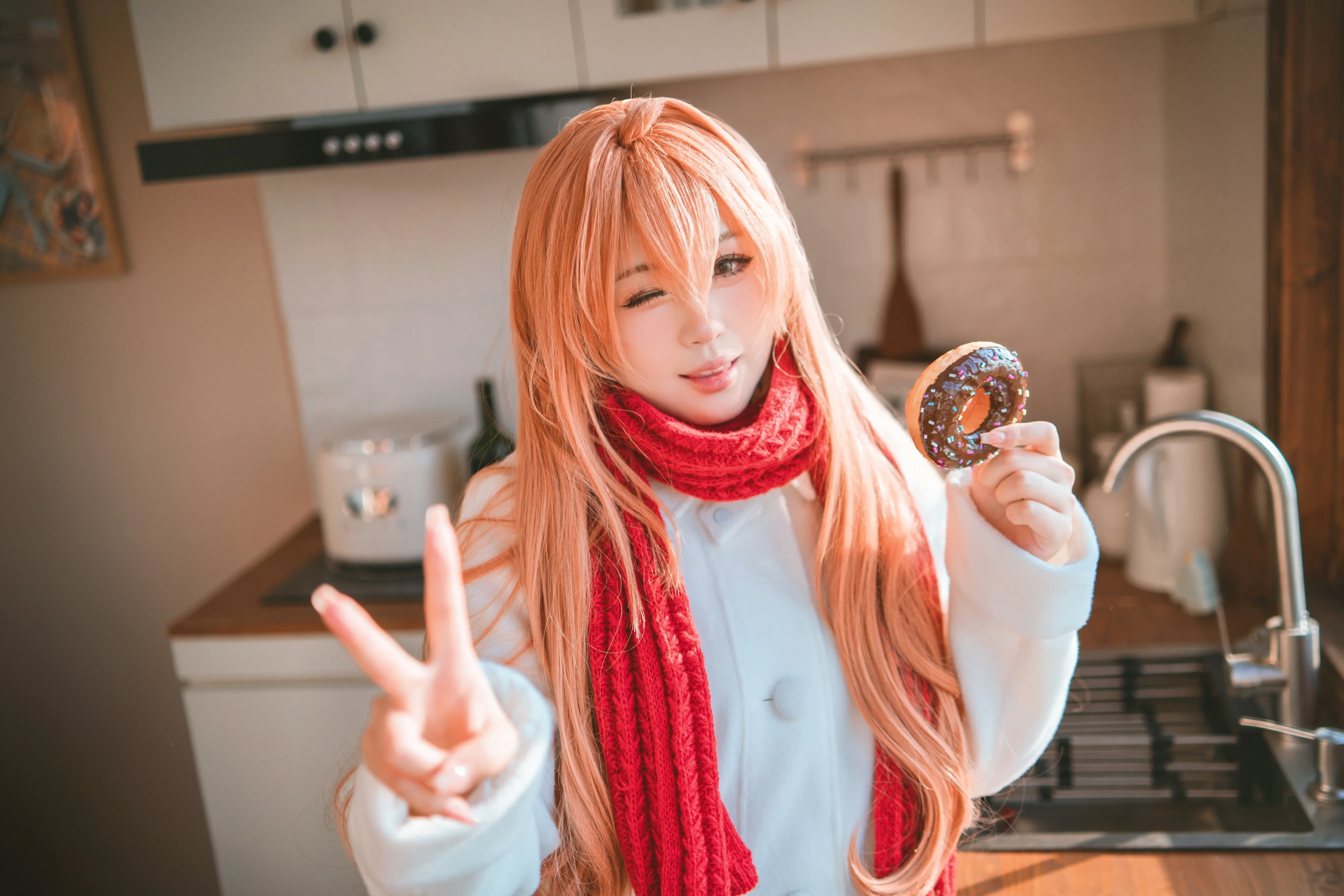 【逢坂大河cos】初雪記憶，紅圍巾與冬季的暖意 - 第 8 張