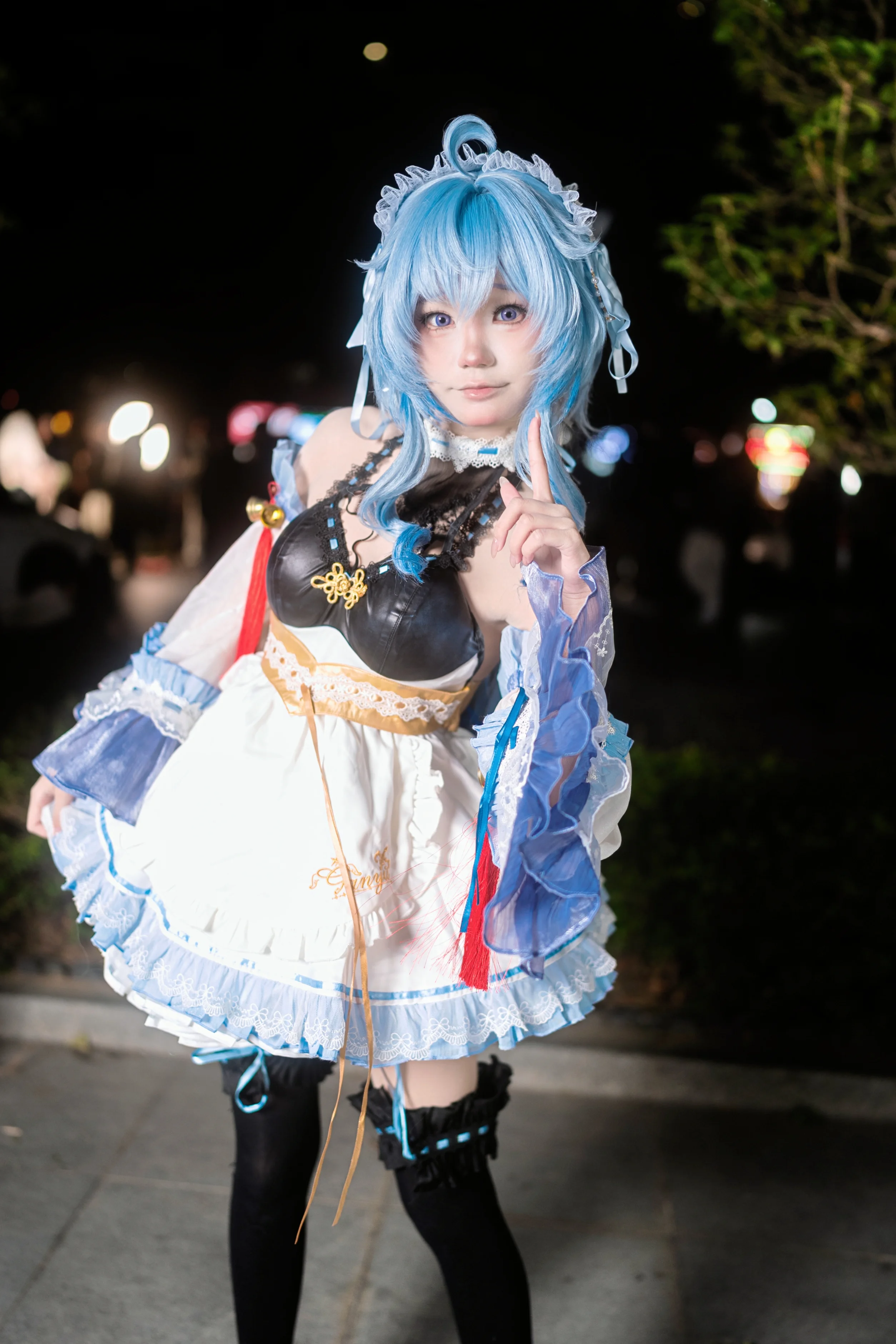 【甘雨 コスプレ】夜色に佇む璃月の月海亭秘書、原神のイベント写真共有 - 3 枚目
