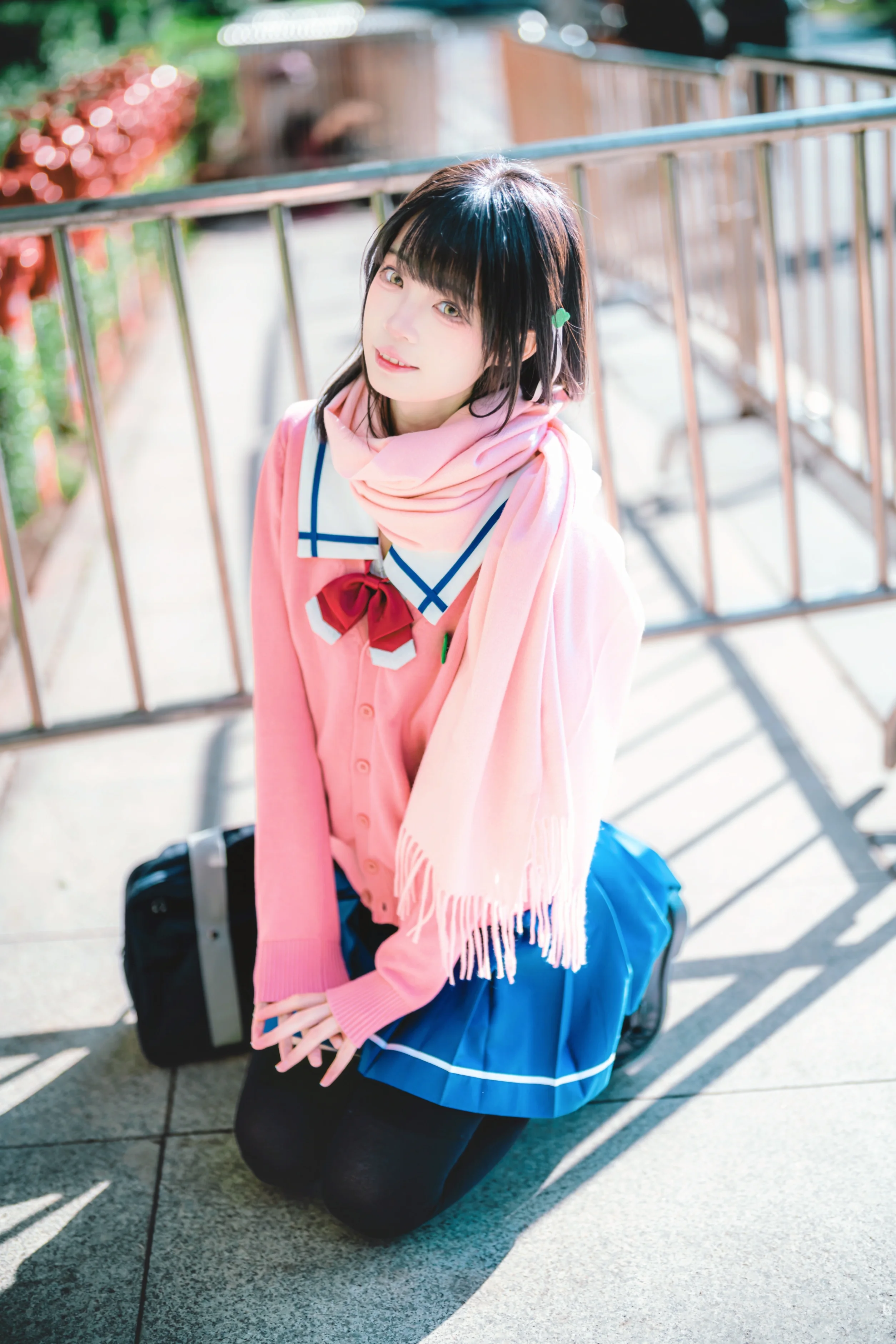 【花坂结衣cos】OneRoom里的日常少女，阳光下的JK校园感 - 第 8 张