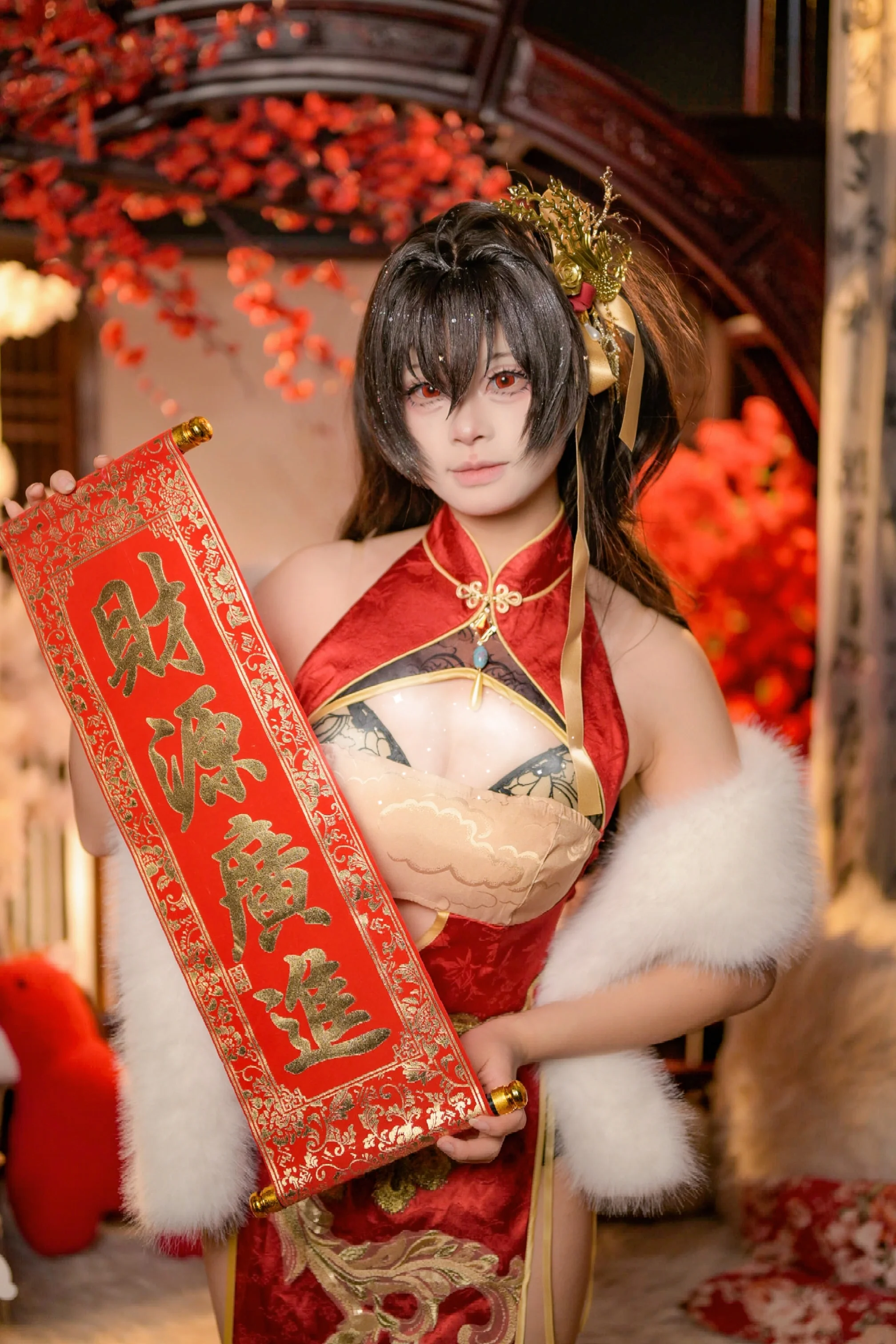 【大凤cos】碧蓝航线新春旗袍，财源广进的红火年 - 第 3 张