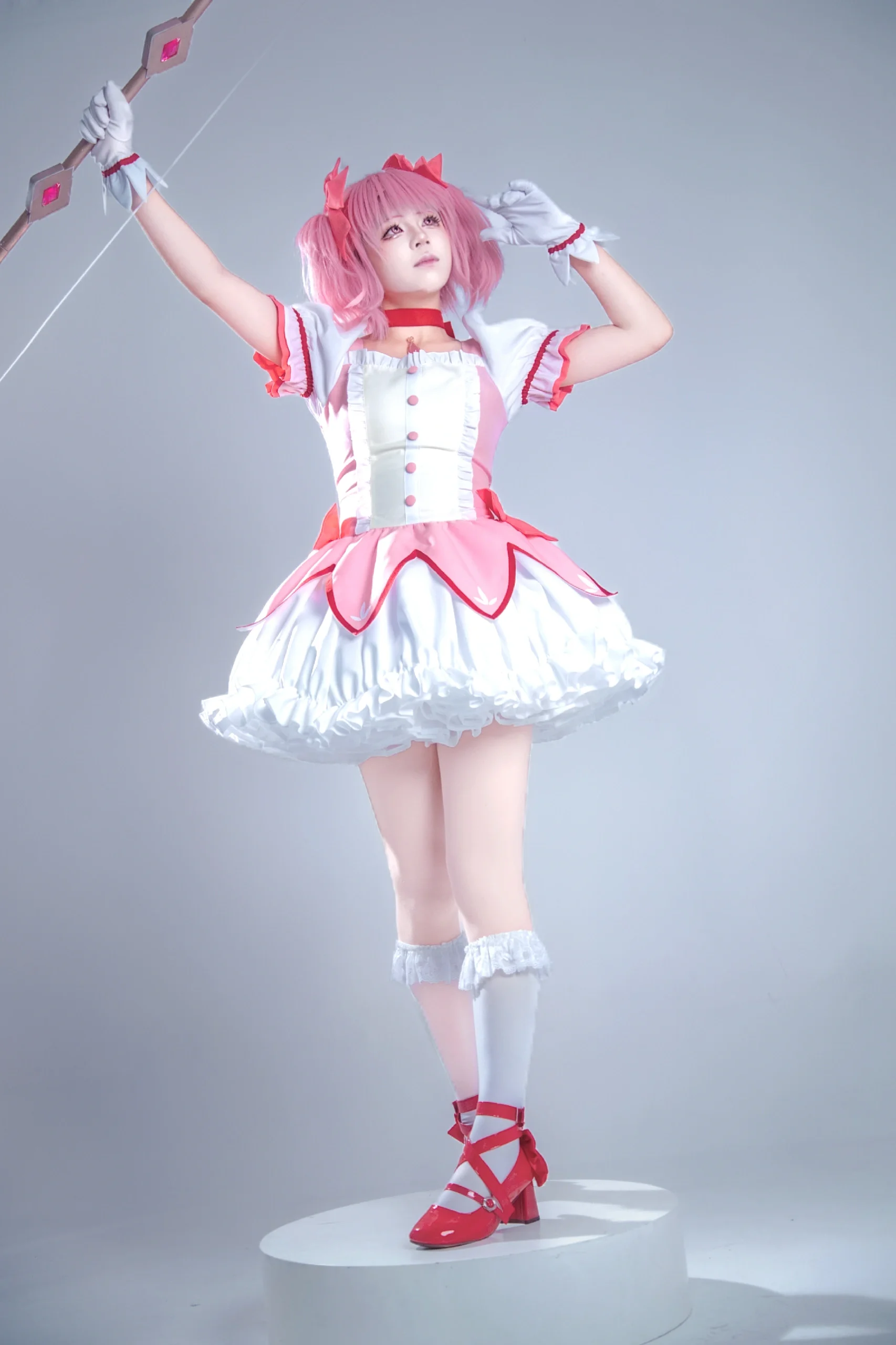 【鹿目圆cos】魔法少女小圆的白棚定格瞬间 - 第 2 张