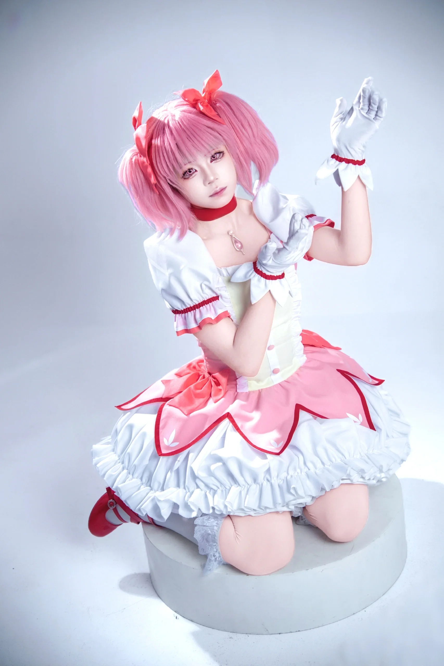 【鹿目圆cos】魔法少女小圆的白棚定格瞬间 - 第 3 张