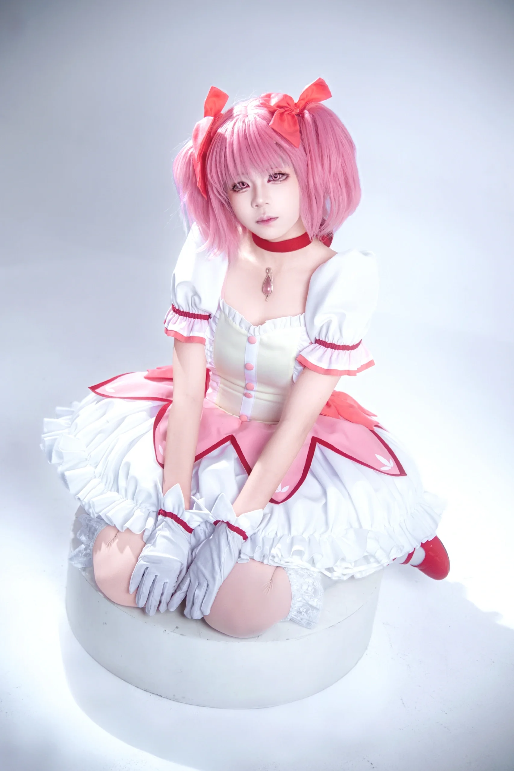 【鹿目圆cos】魔法少女小圆的白棚定格瞬间 - 第 4 张