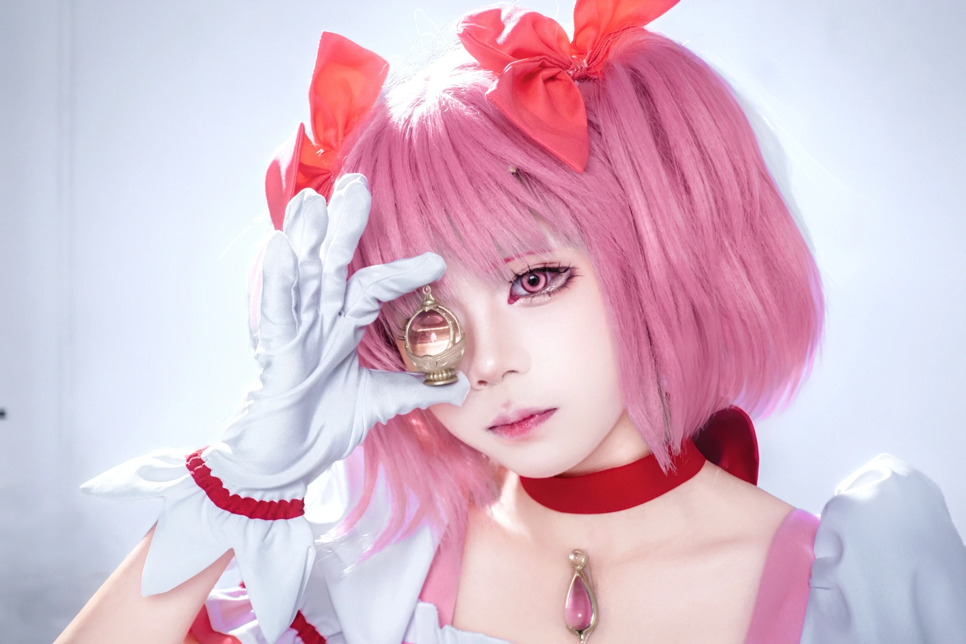 【鹿目圆cos】魔法少女小圆的白棚定格瞬间 - 第 5 张