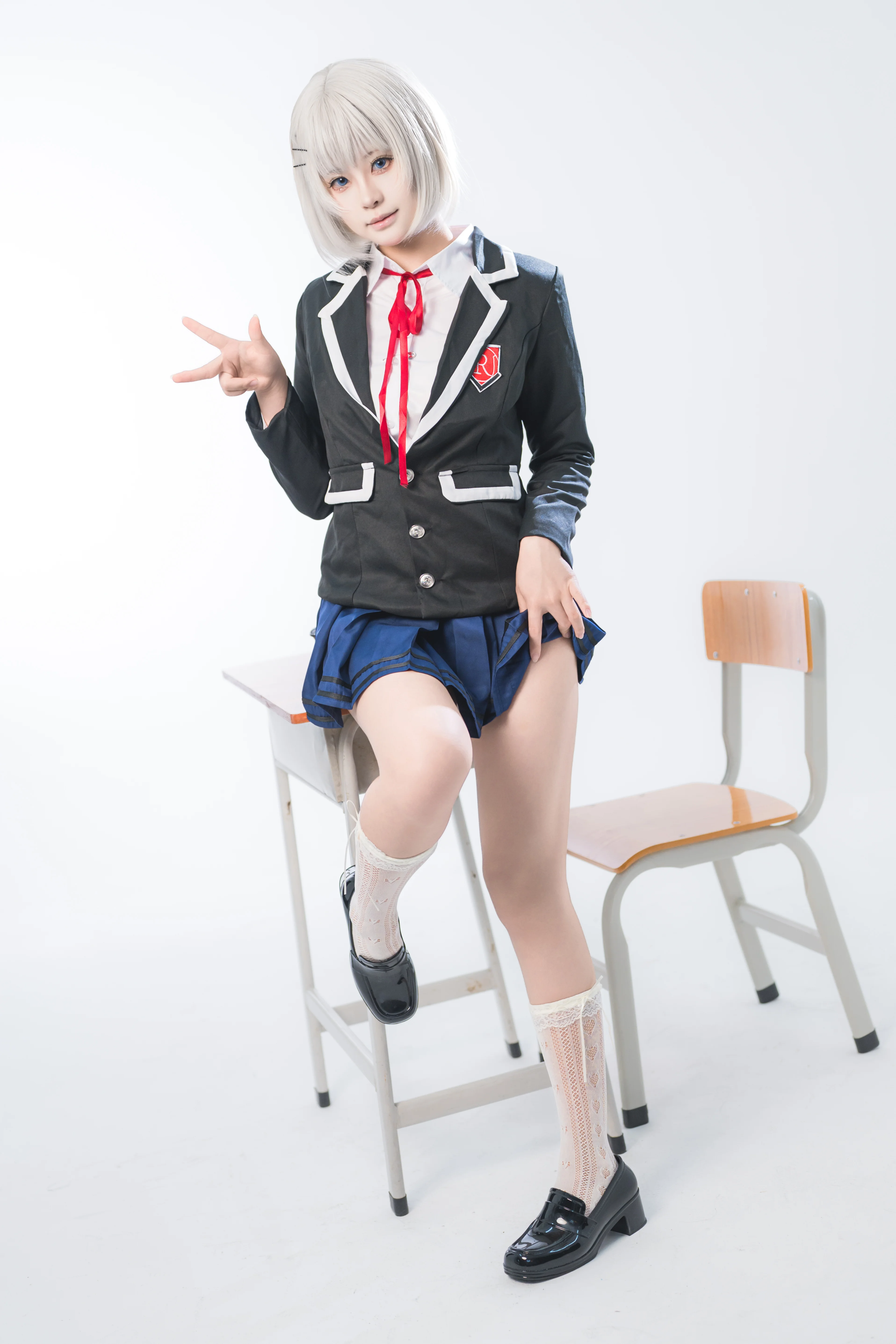 【莺一折纸cos】约会大作战的校园课堂时刻 - 第 6 张