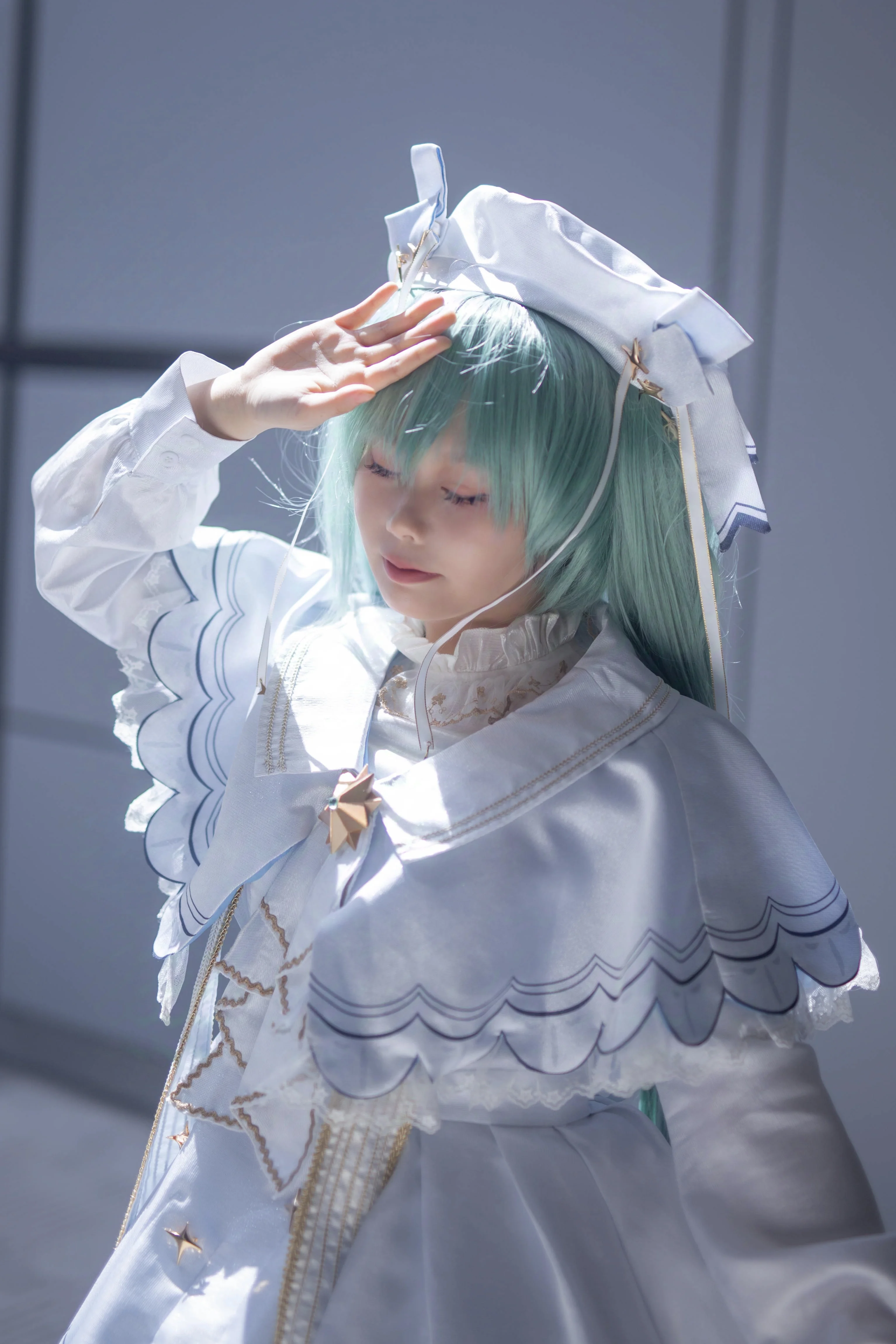 【初音未来cos】星祁之夜的白裙，在CP30的阳光下 - 第 3 张