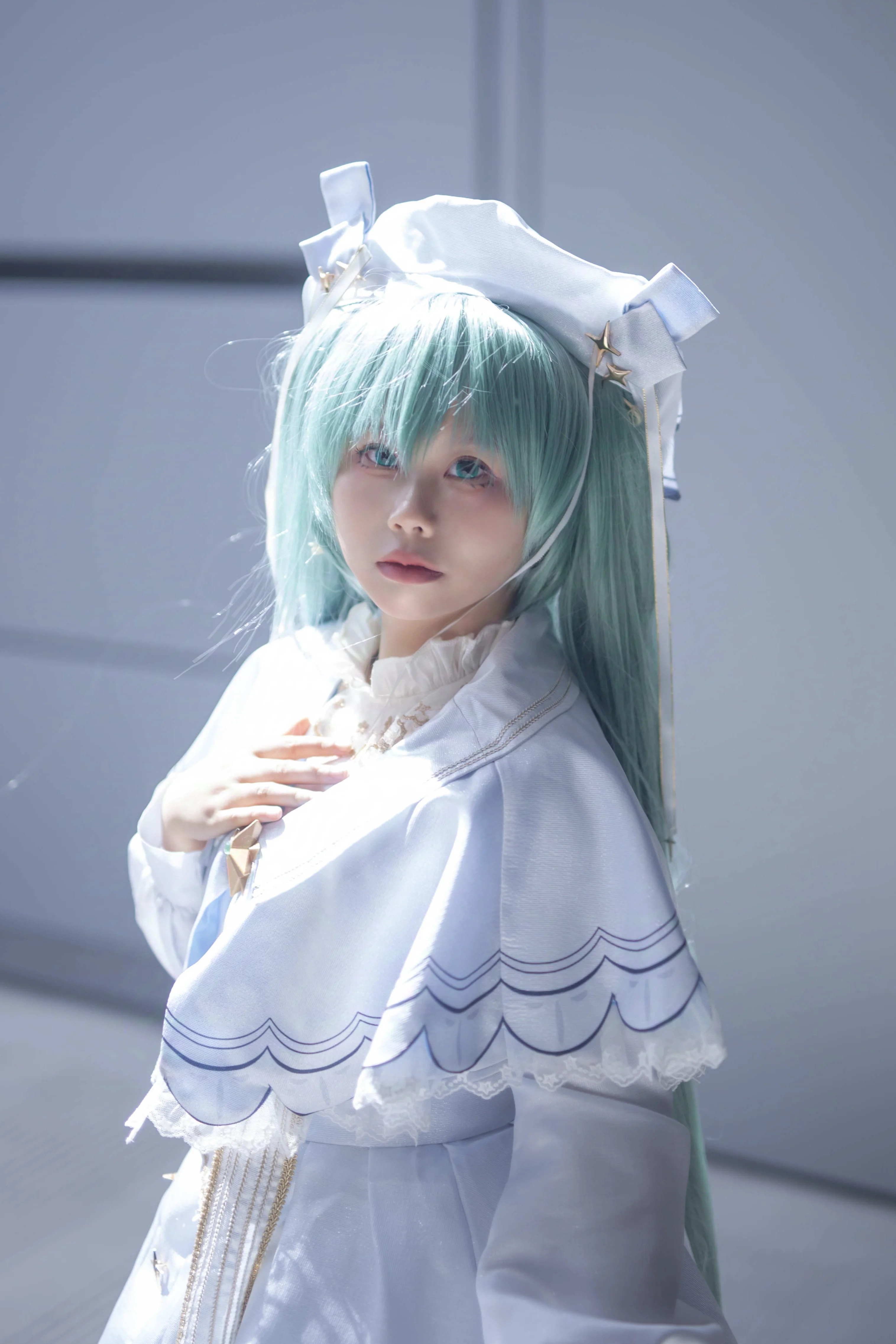 【初音未来cos】星祁之夜的白裙，在CP30的阳光下 - 第 4 张