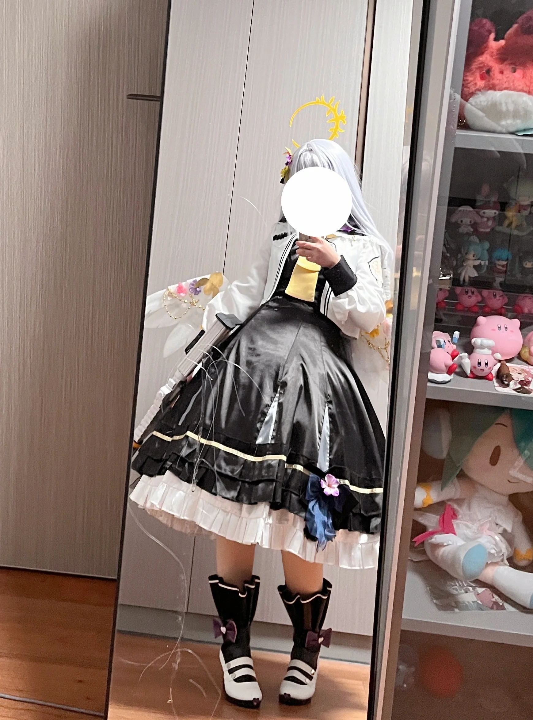 【白洲梓cos】碧蓝档案的对镜日常与猫咪互动