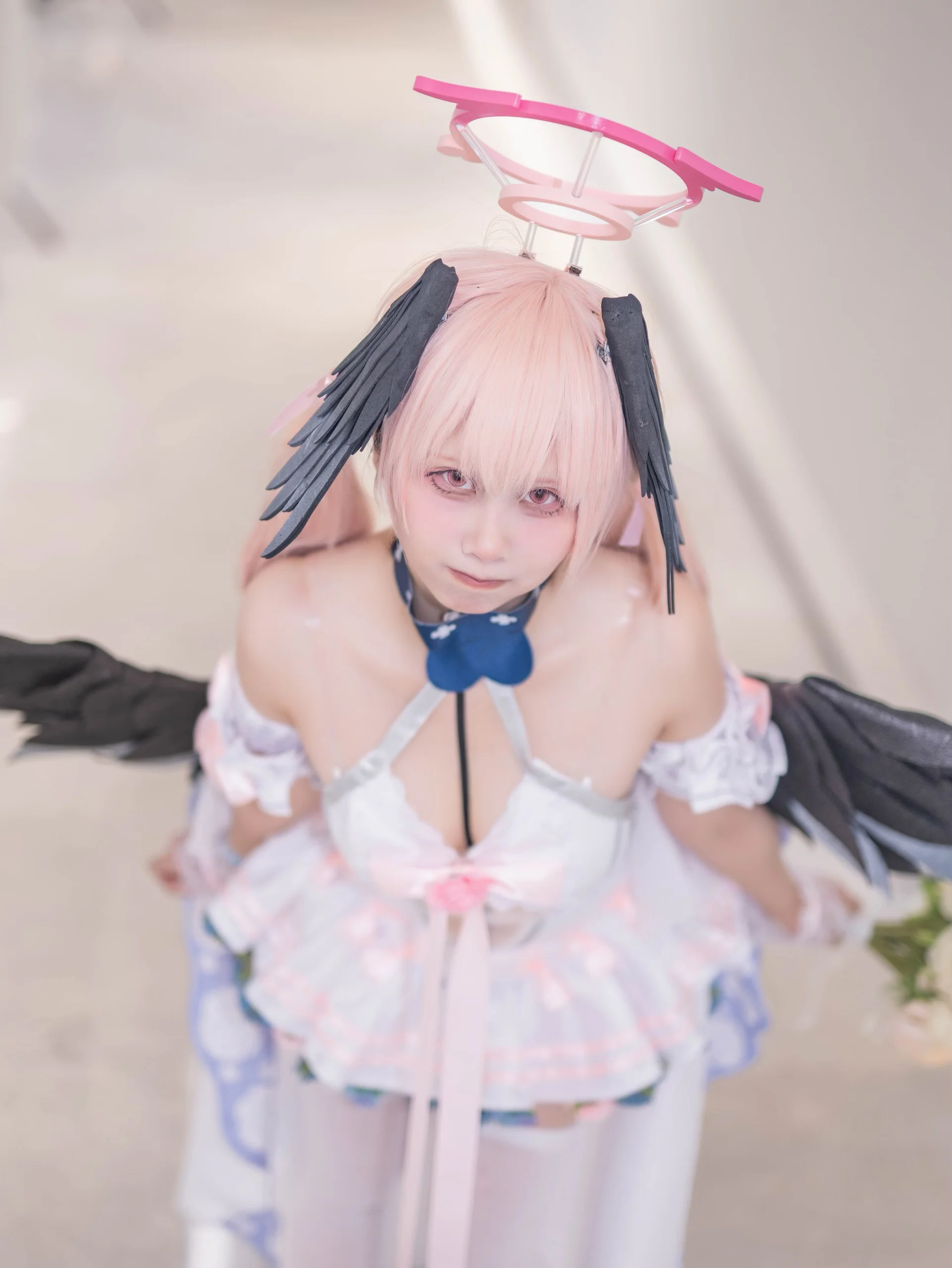 【下江小春cos】七夕平安夜，蓝白羽翼少女的日常 - 第 7 张