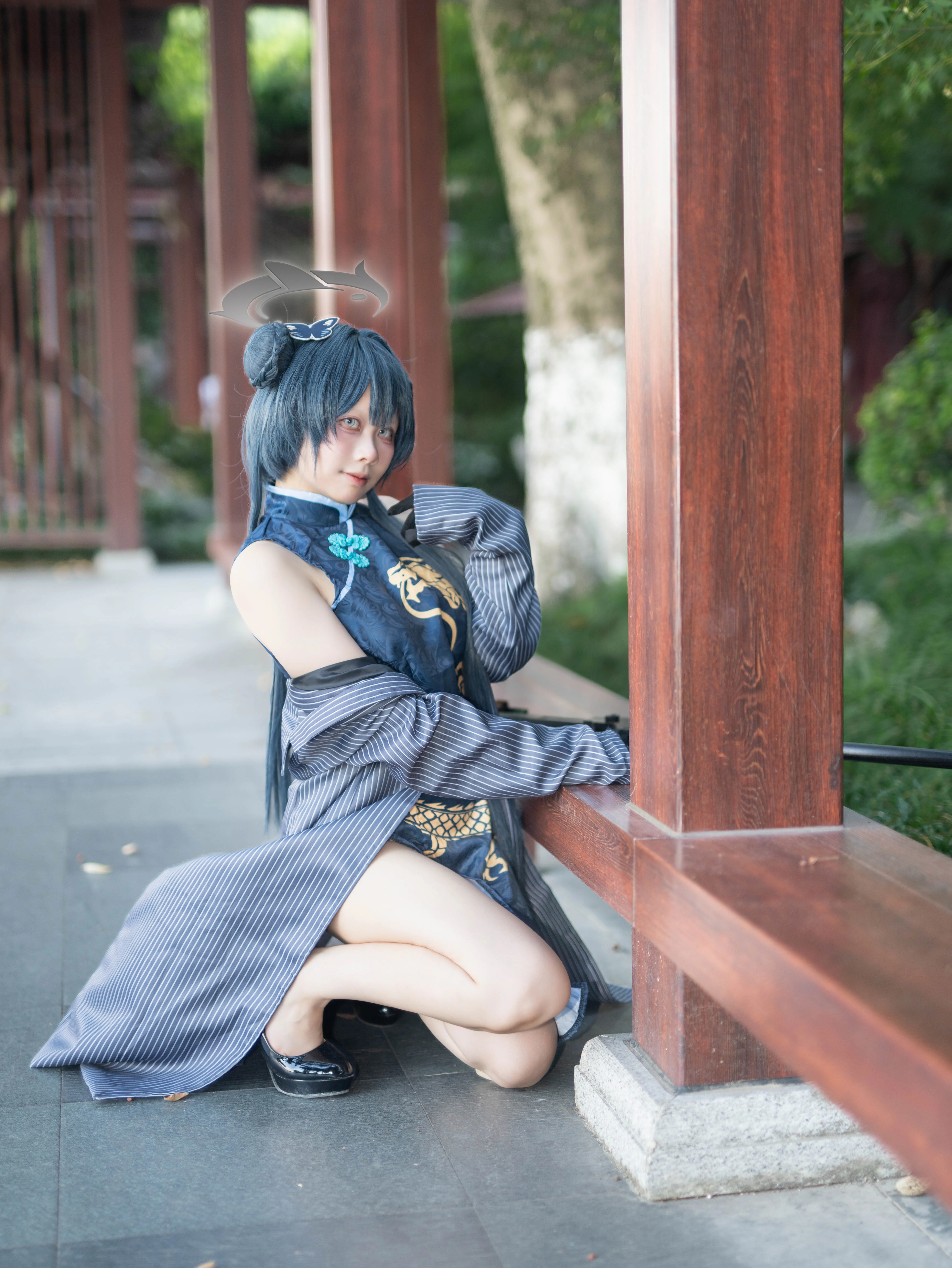 [Ryuge Kisaki cosplay] Blue Archive: The Composed Leader by the Waterside Corridor - Image 4