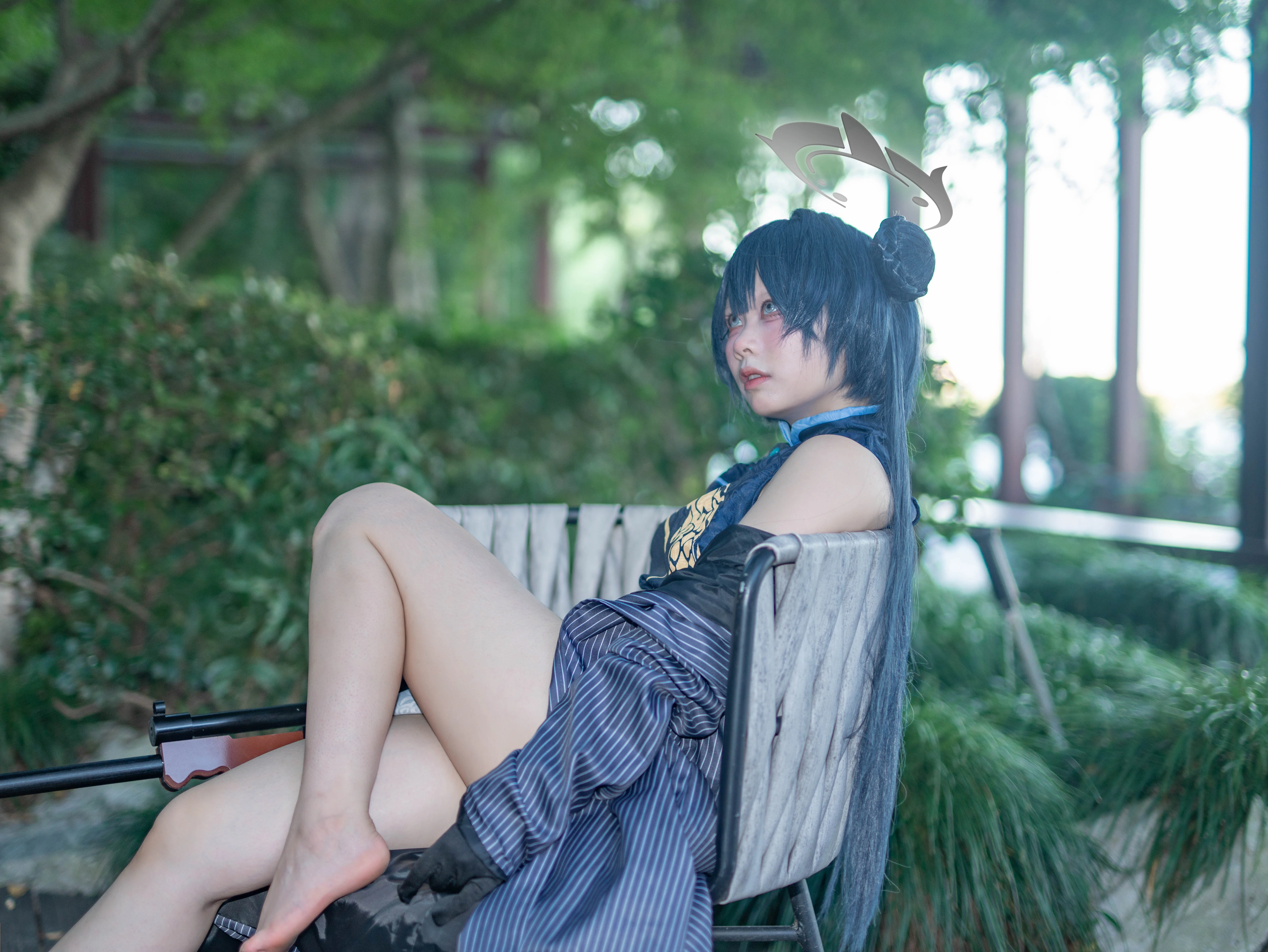 [Ryuge Kisaki cosplay] Blue Archive: The Composed Leader by the Waterside Corridor - Image 5
