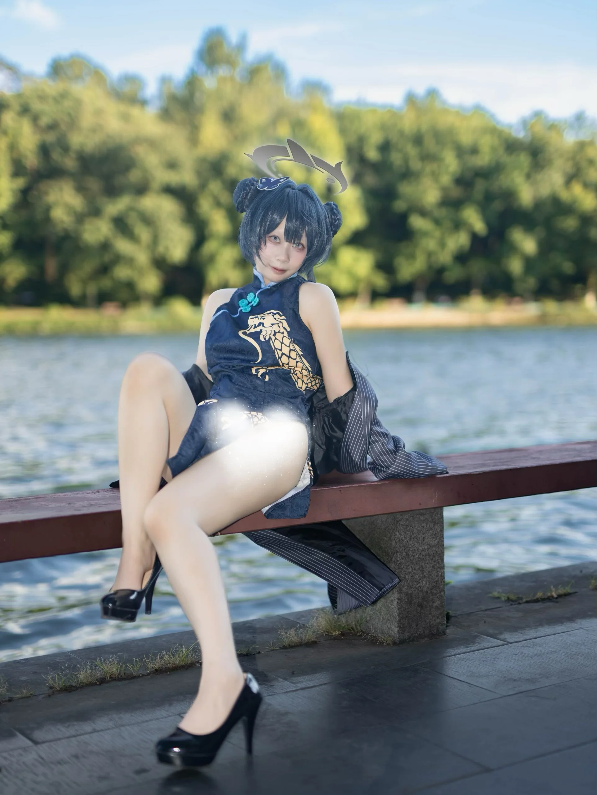 [Ryuge Kisaki cosplay] Blue Archive: The Composed Leader by the Waterside Corridor - Image 6
