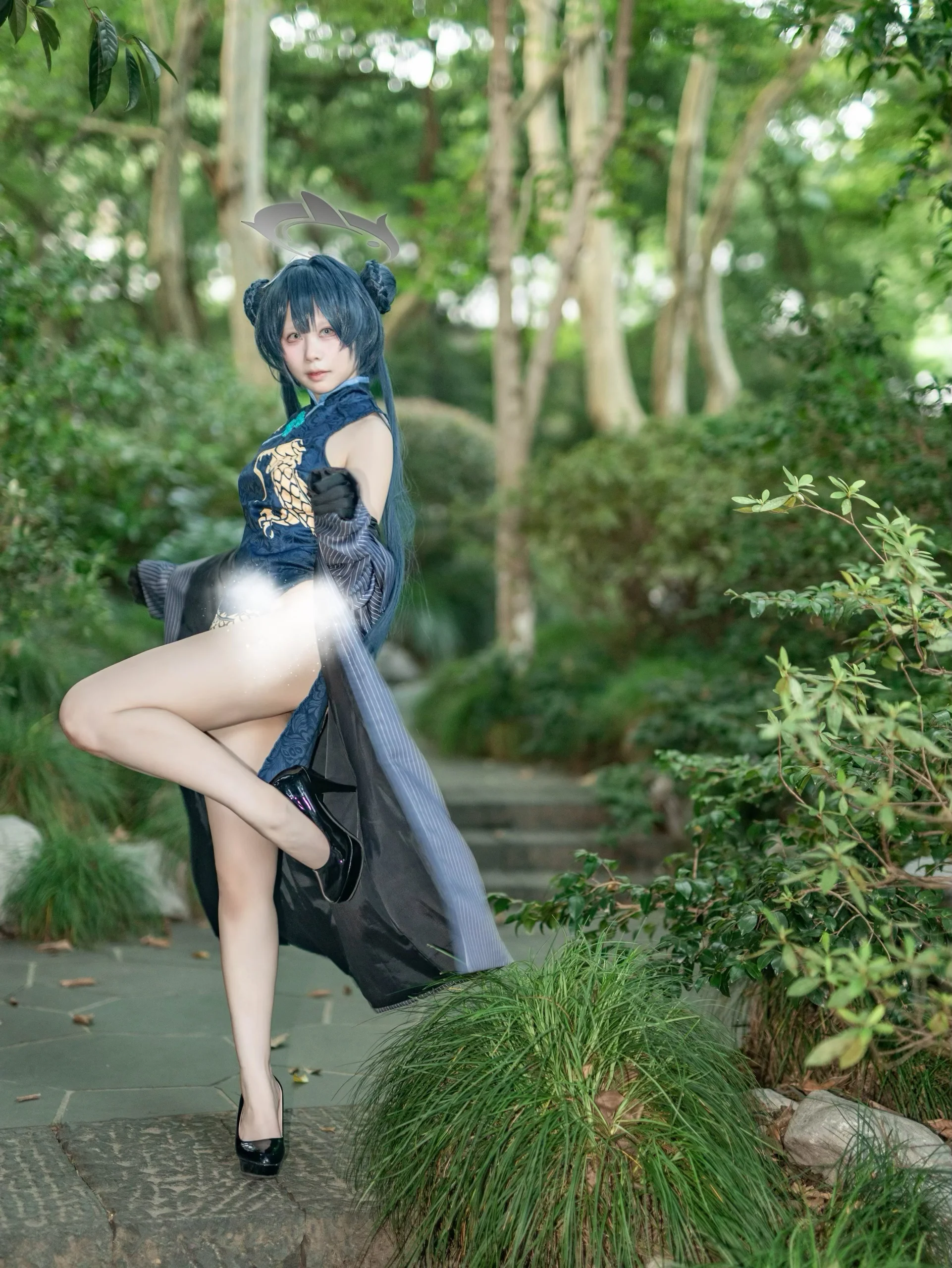 [Ryuge Kisaki cosplay] Blue Archive: The Composed Leader by the Waterside Corridor - Image 8