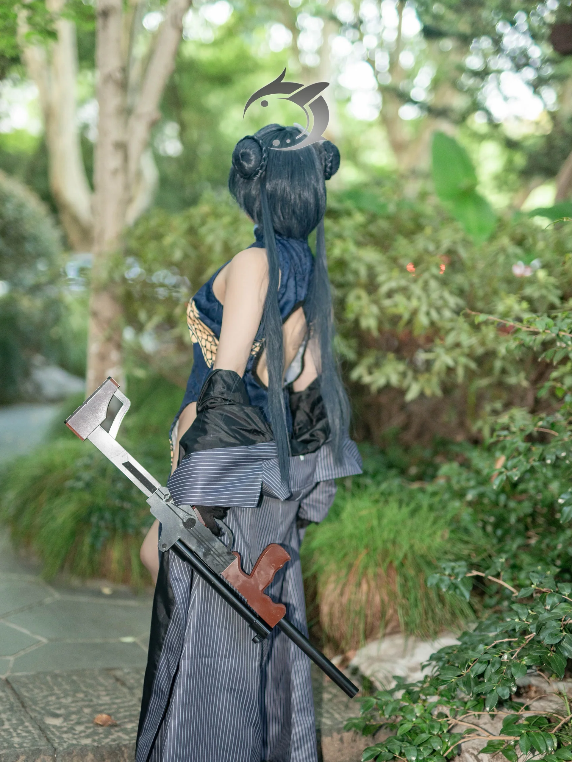 [Ryuge Kisaki cosplay] Blue Archive: The Composed Leader by the Waterside Corridor - Image 9