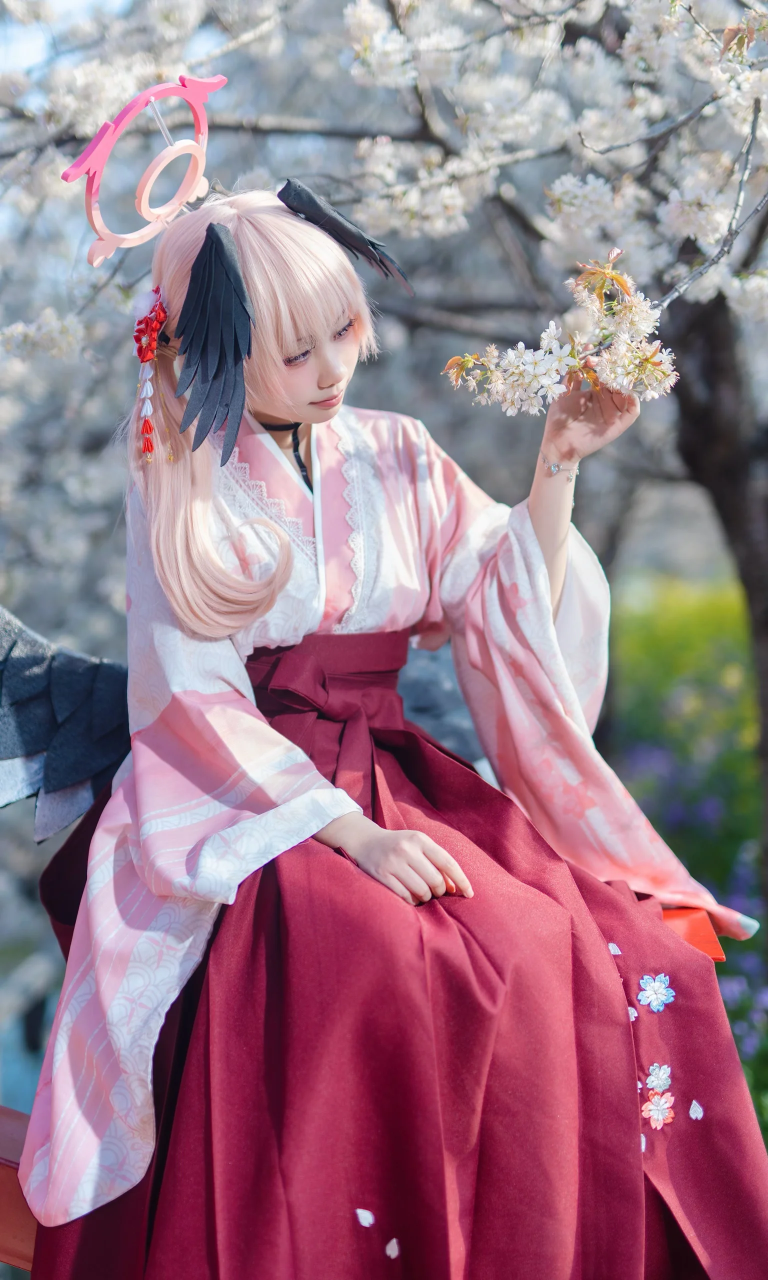 【下江小春cos】把樱花留到此刻，春日公园的回眸 - 第 5 张