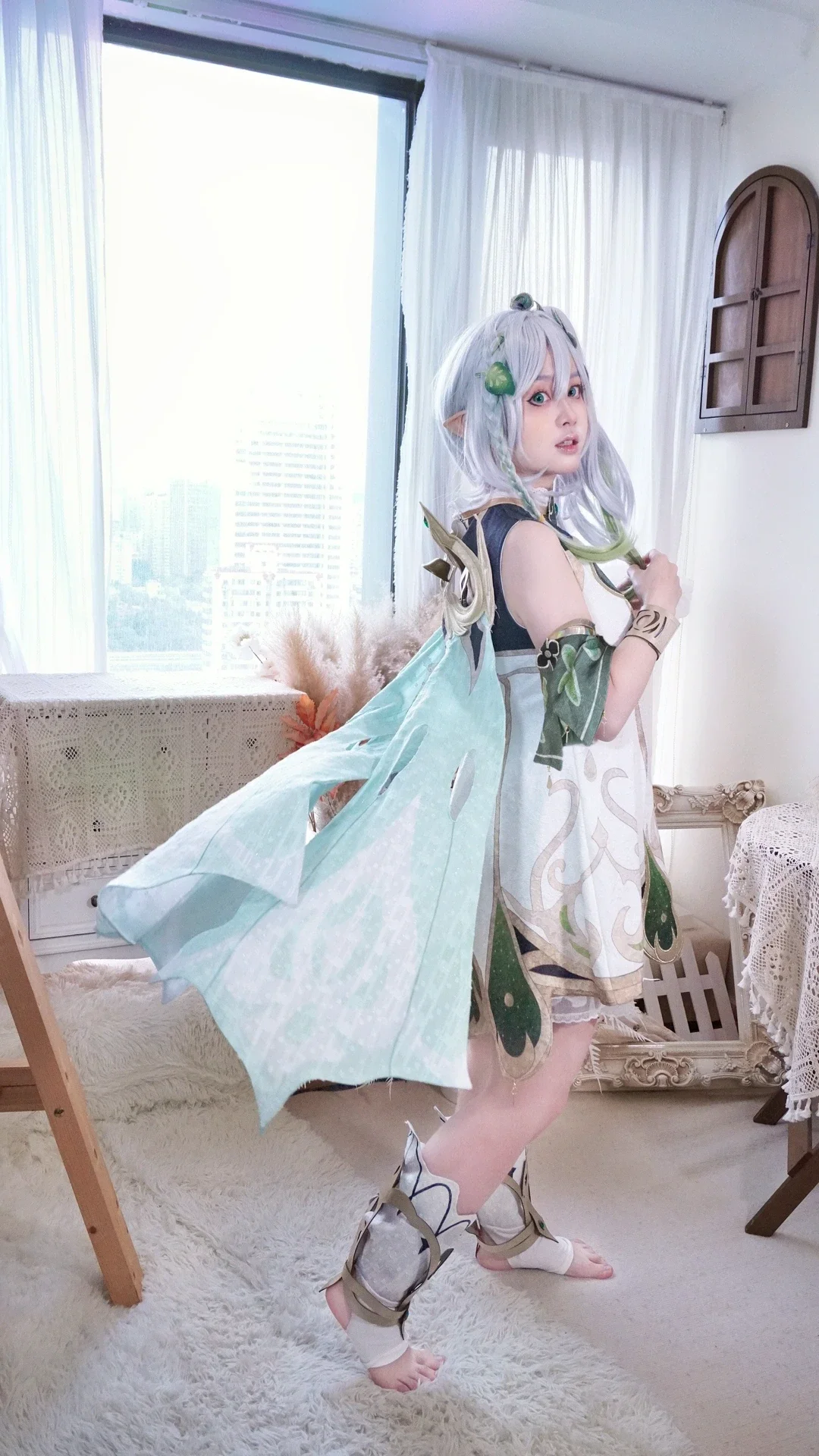 【纳西妲cos】原神，在自然光线里还原草神的知识与见闻 - 第 3 张