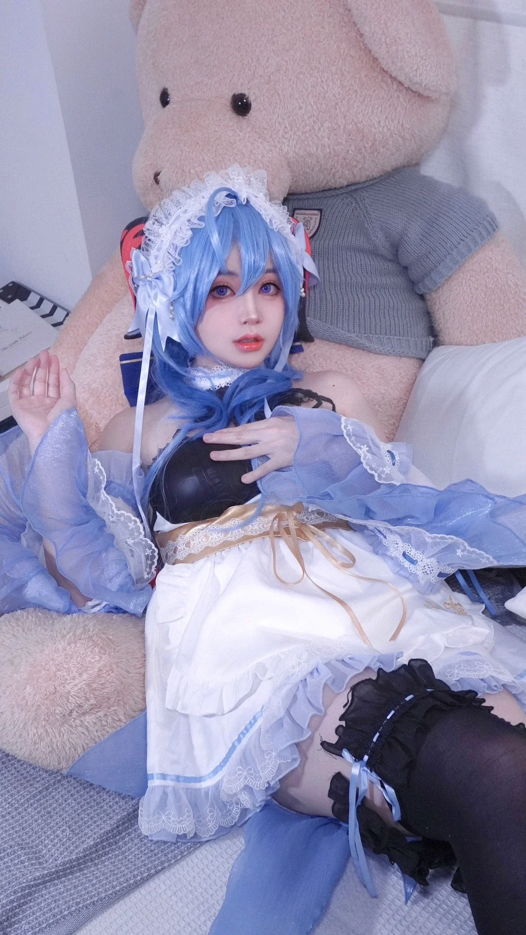 【甘雨cos】原神甘雨女仆装，工作加班后的甜美治愈瞬间 - 第 4 张