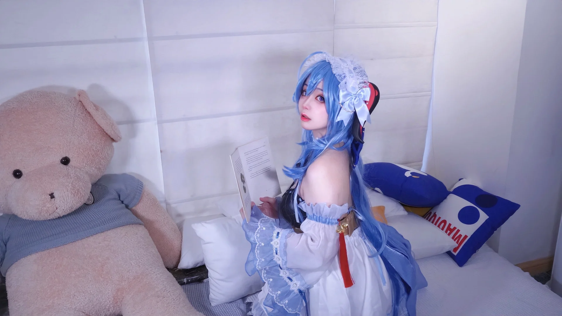 【甘雨cos】原神甘雨女仆装，工作加班后的甜美治愈瞬间 - 第 8 张