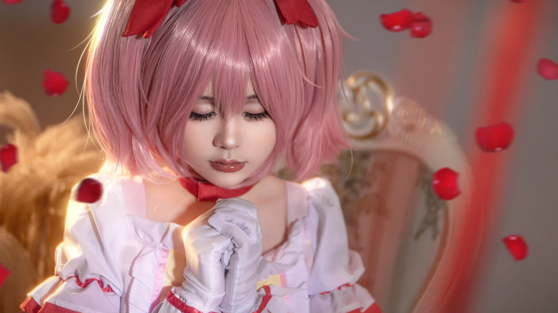 【鹿目圆cos】魔法少女小圆，奇迹与魔法都是存在的 - 第 2 张