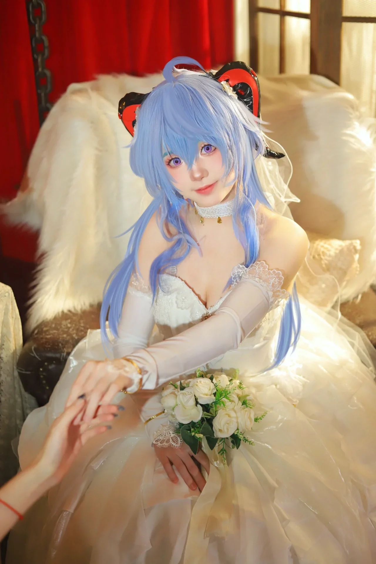 【甘雨cos】原神花嫁，梦幻婚纱照记录 - 第 1 张
