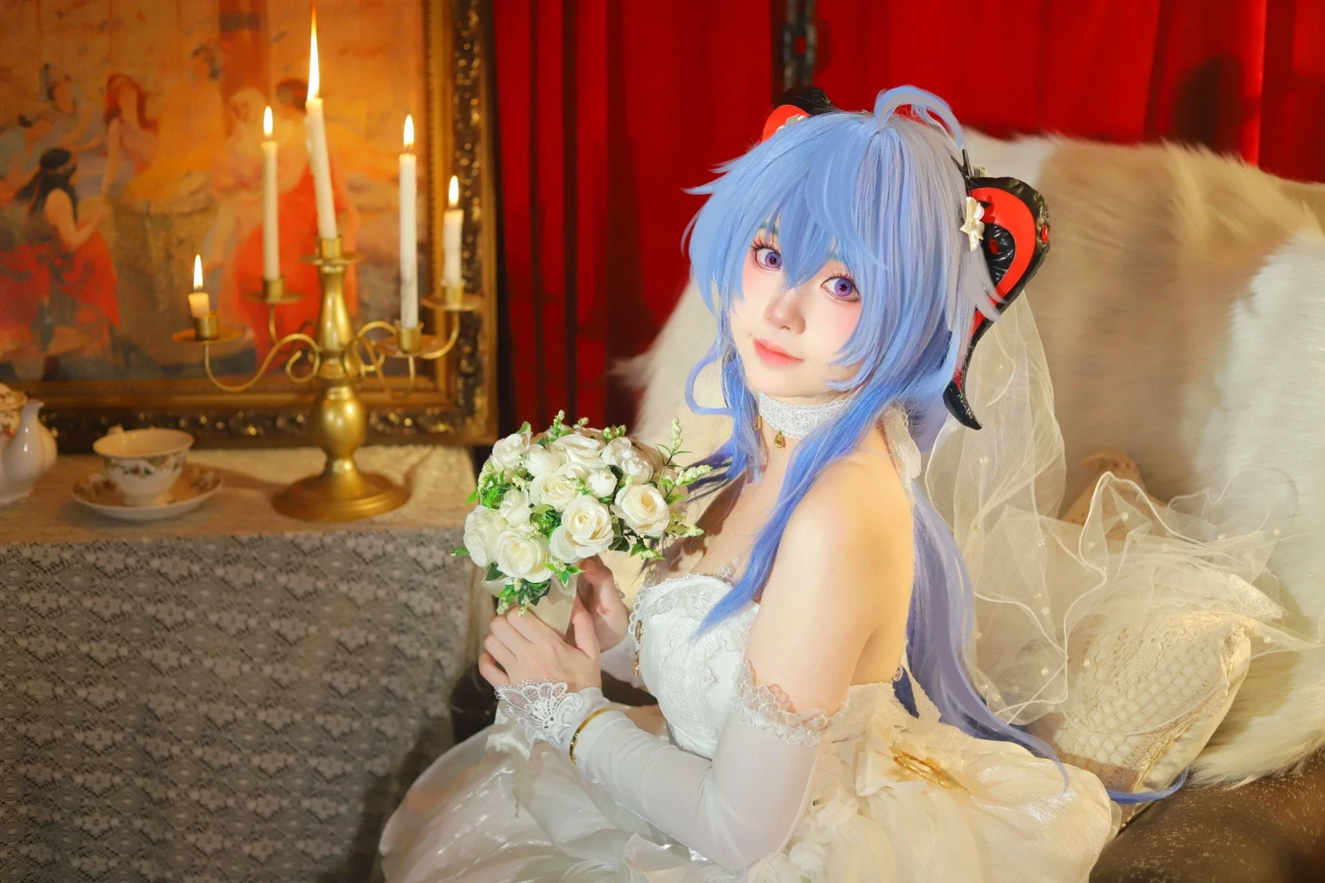 【甘雨cos】原神花嫁，梦幻婚纱照记录 - 第 6 张