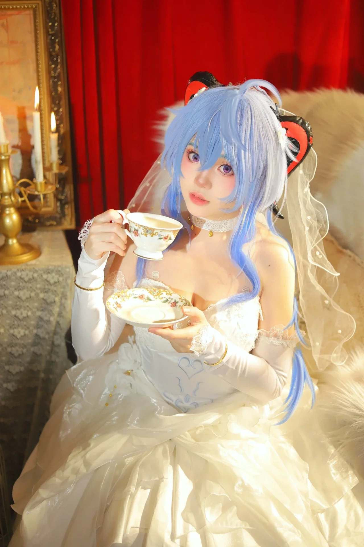 【甘雨cos】原神花嫁，梦幻婚纱照记录 - 第 7 张