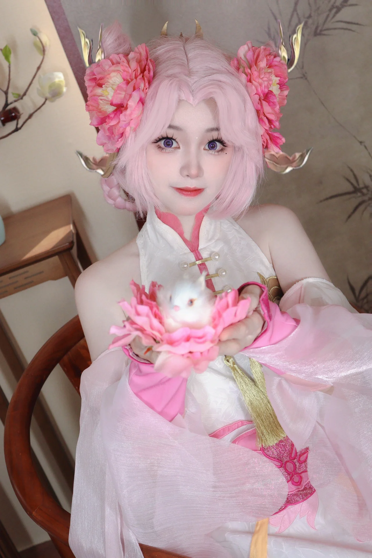 【嫦娥cos】王者荣耀拒霜思，拍摄花絮与造型解析 - 第 3 张