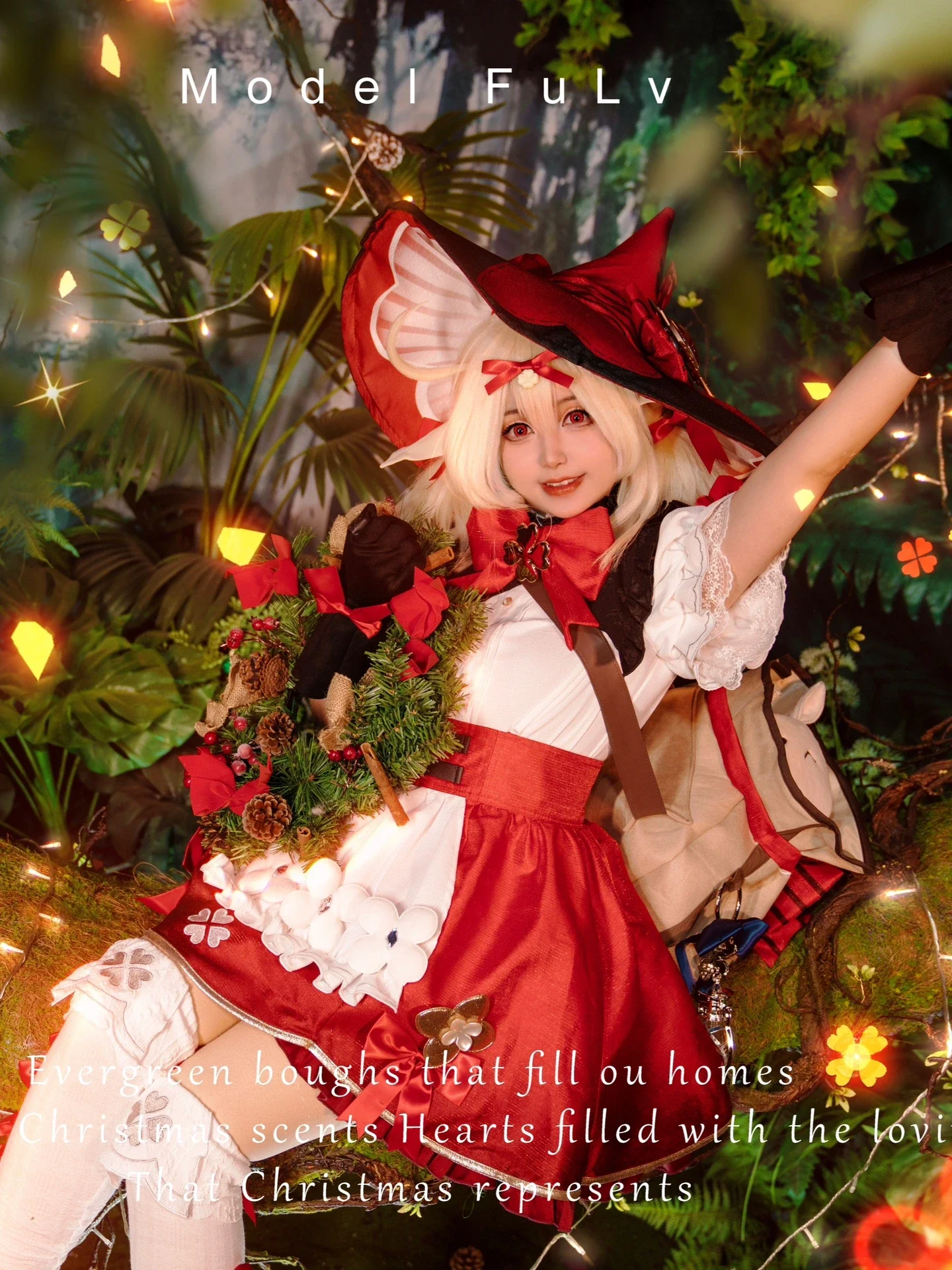 [Klee Cosplay] Genshin Impact Christmas Eve Log - Image 1