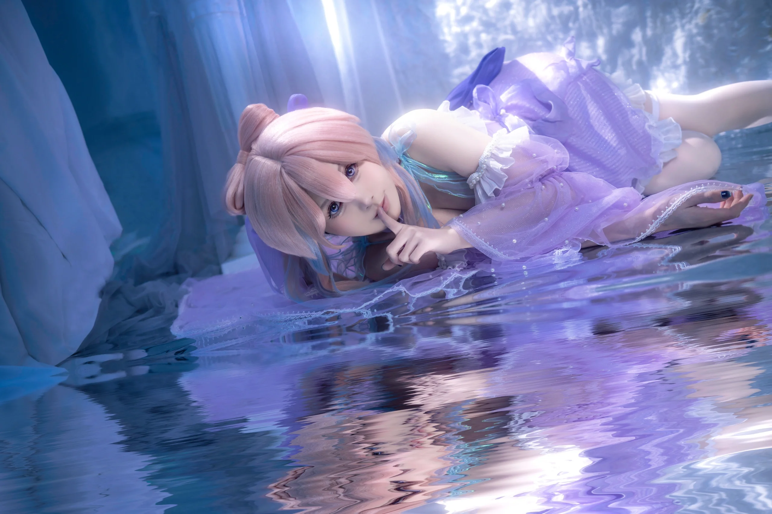 [Sangonomiya Kokomi Cosplay] Genshin Impact Hydro Bride: Dreamy Underwater Atmosphere Photoshoot Share - Image 8