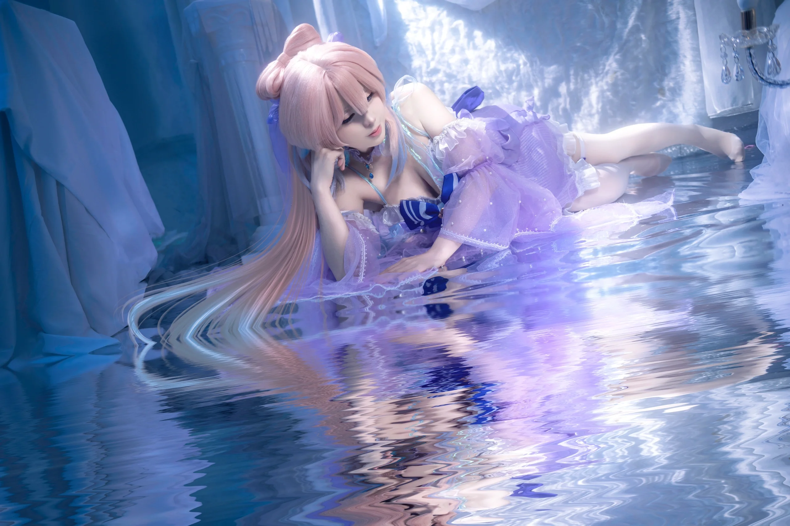 [Sangonomiya Kokomi Cosplay] Genshin Impact Hydro Bride: Dreamy Underwater Atmosphere Photoshoot Share - Image 9