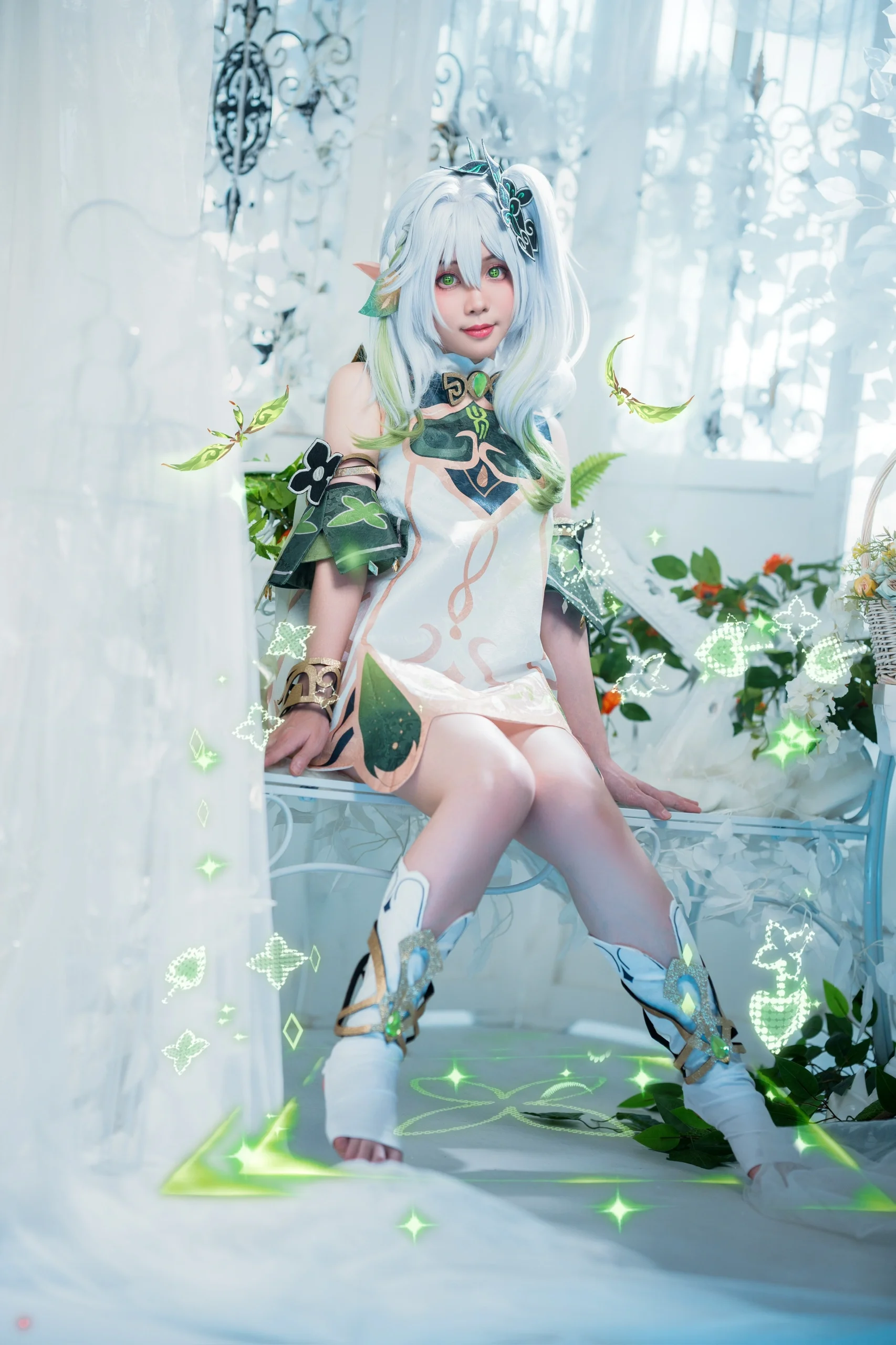 【纳西妲cos】原神里的草神，清新绿意下的生日祝福