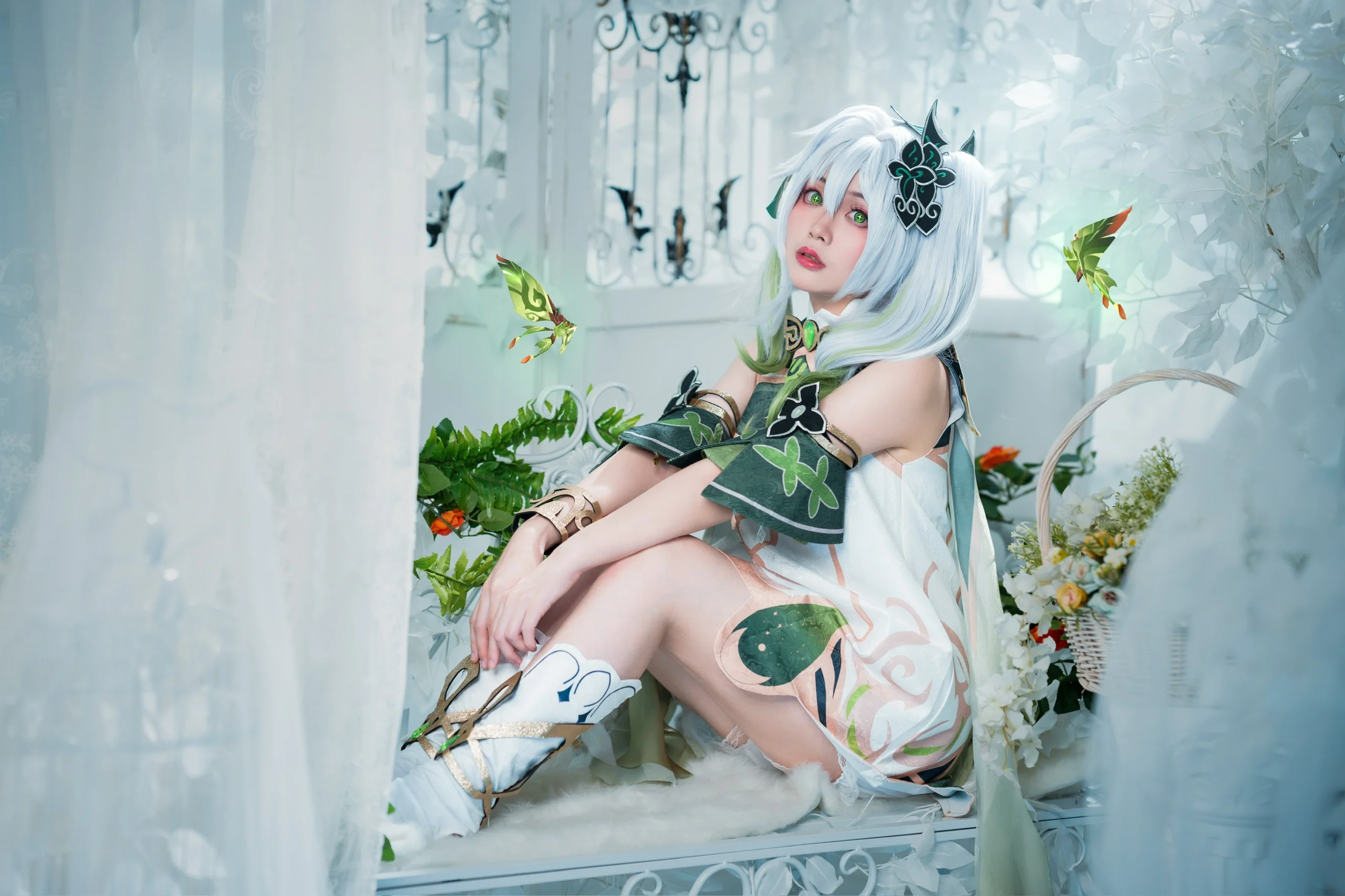 【纳西妲cos】原神里的草神，清新绿意下的生日祝福 - 第 3 张