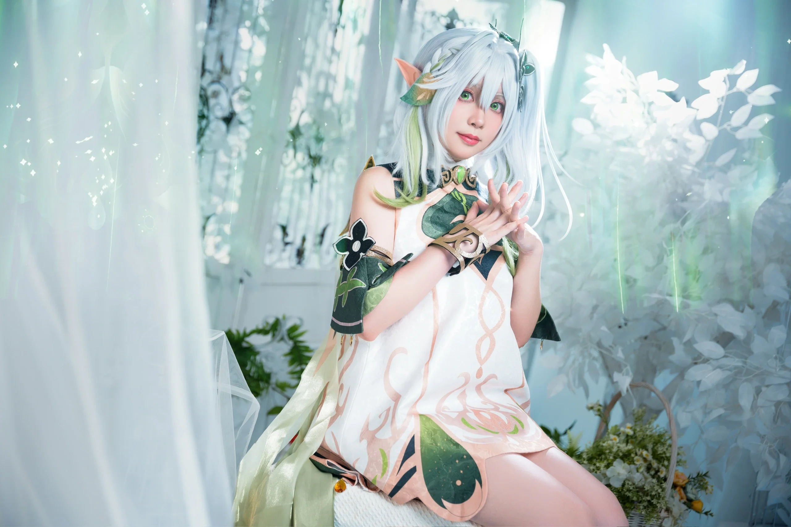 【纳西妲cos】原神里的草神，清新绿意下的生日祝福 - 第 4 张