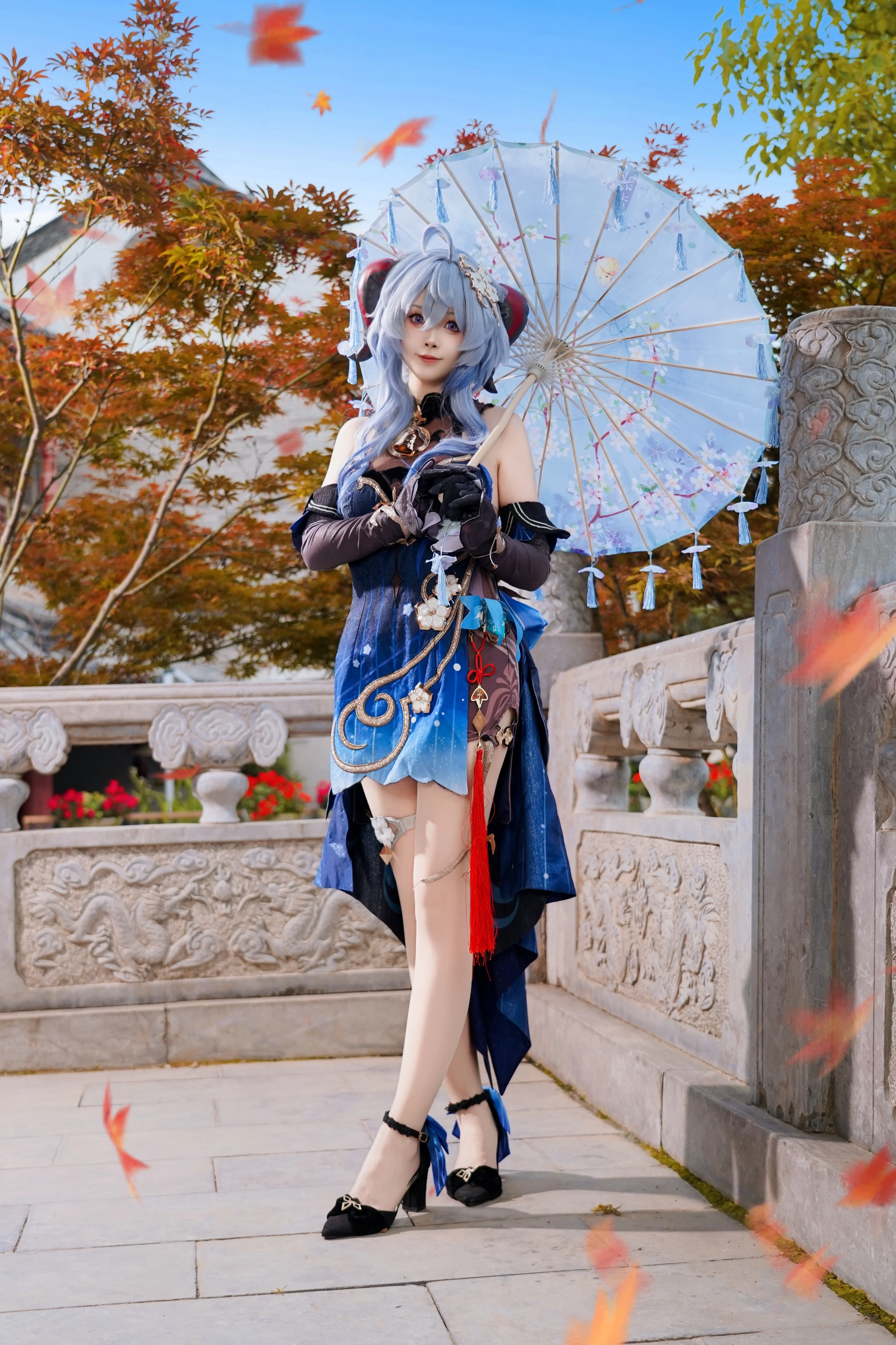【甘雨cos】原神璃月藍調，與詩意秋景共賀端午 - 第 2 張