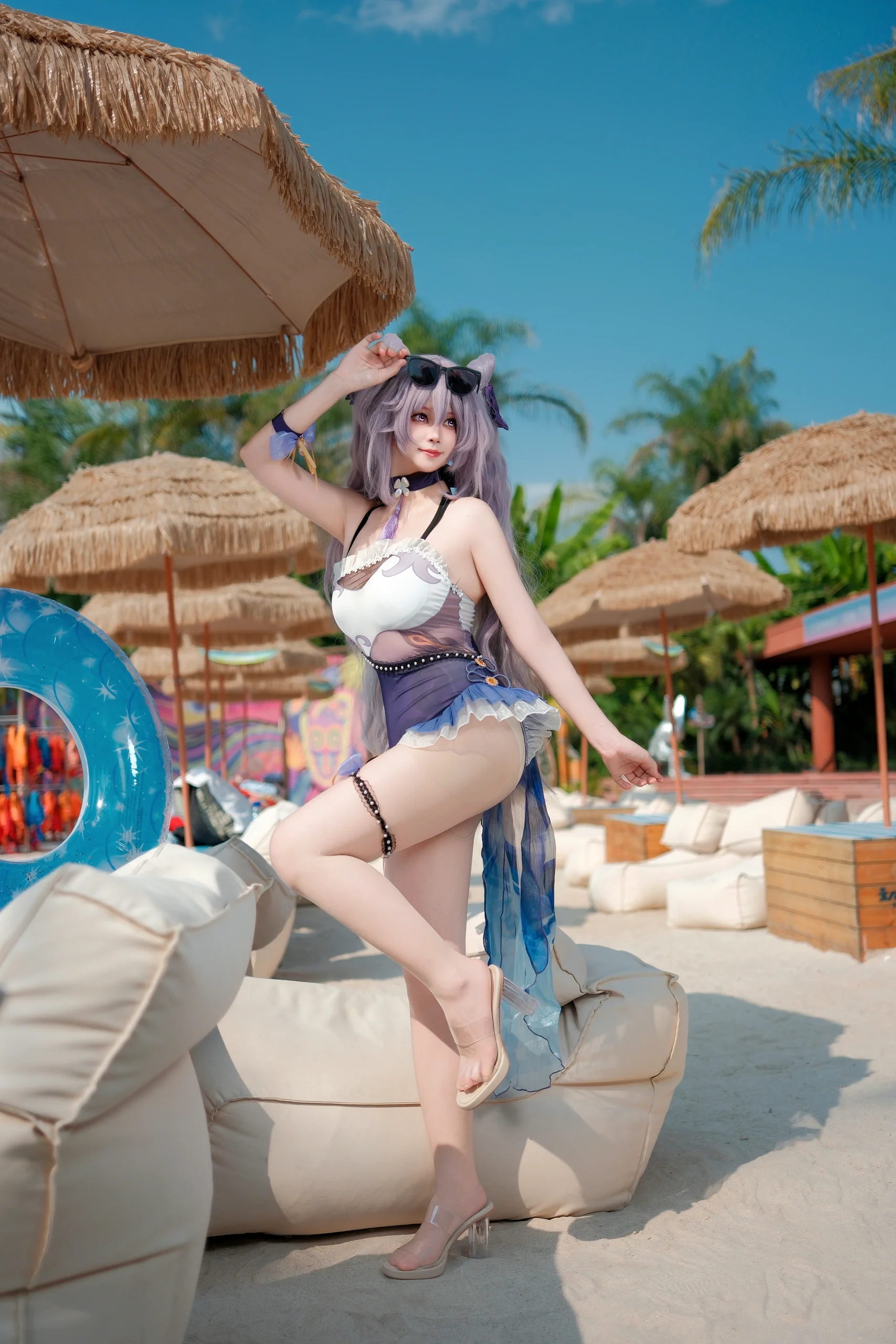 【刻晴cos】原神玉衡星的夏日沙灘度假風實錄 - 第 1 張