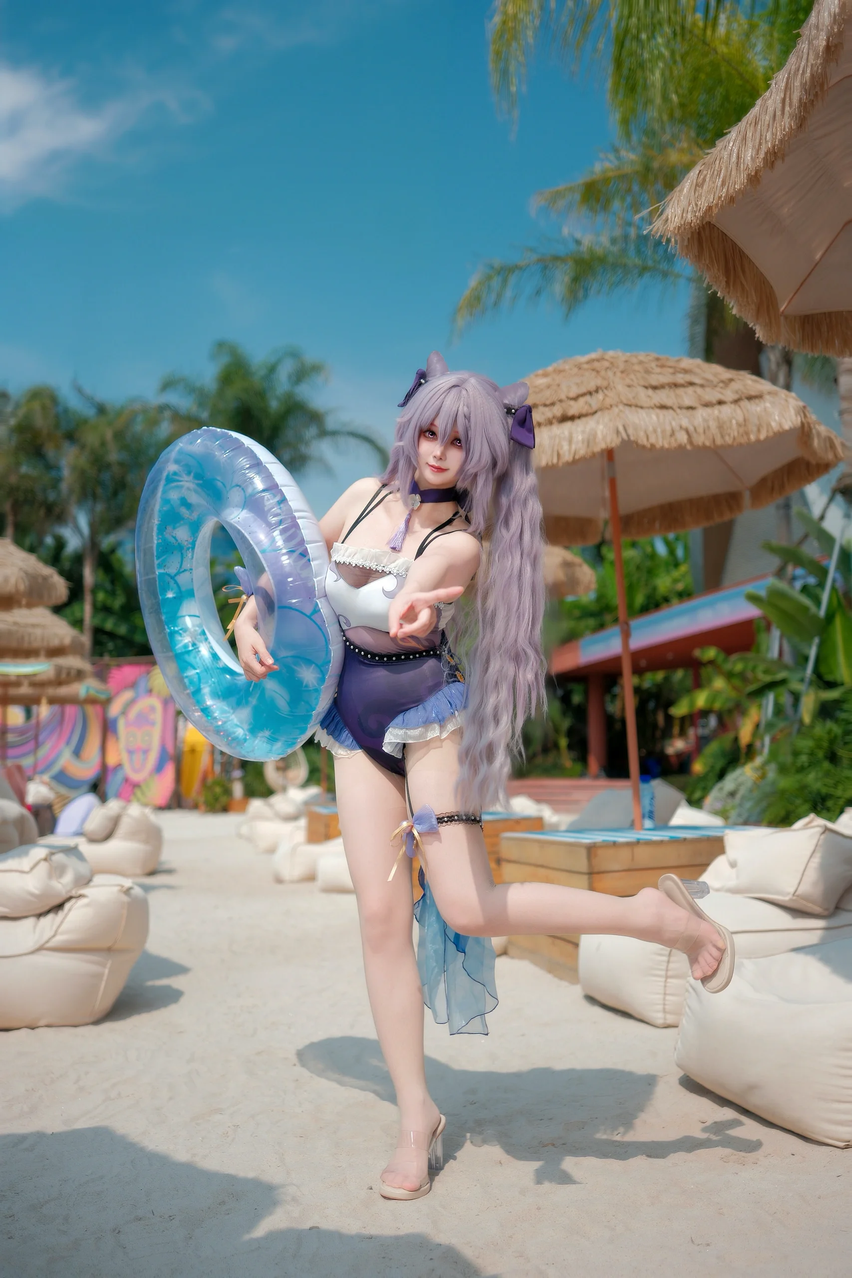 【刻晴cos】原神玉衡星的夏日沙灘度假風實錄 - 第 2 張