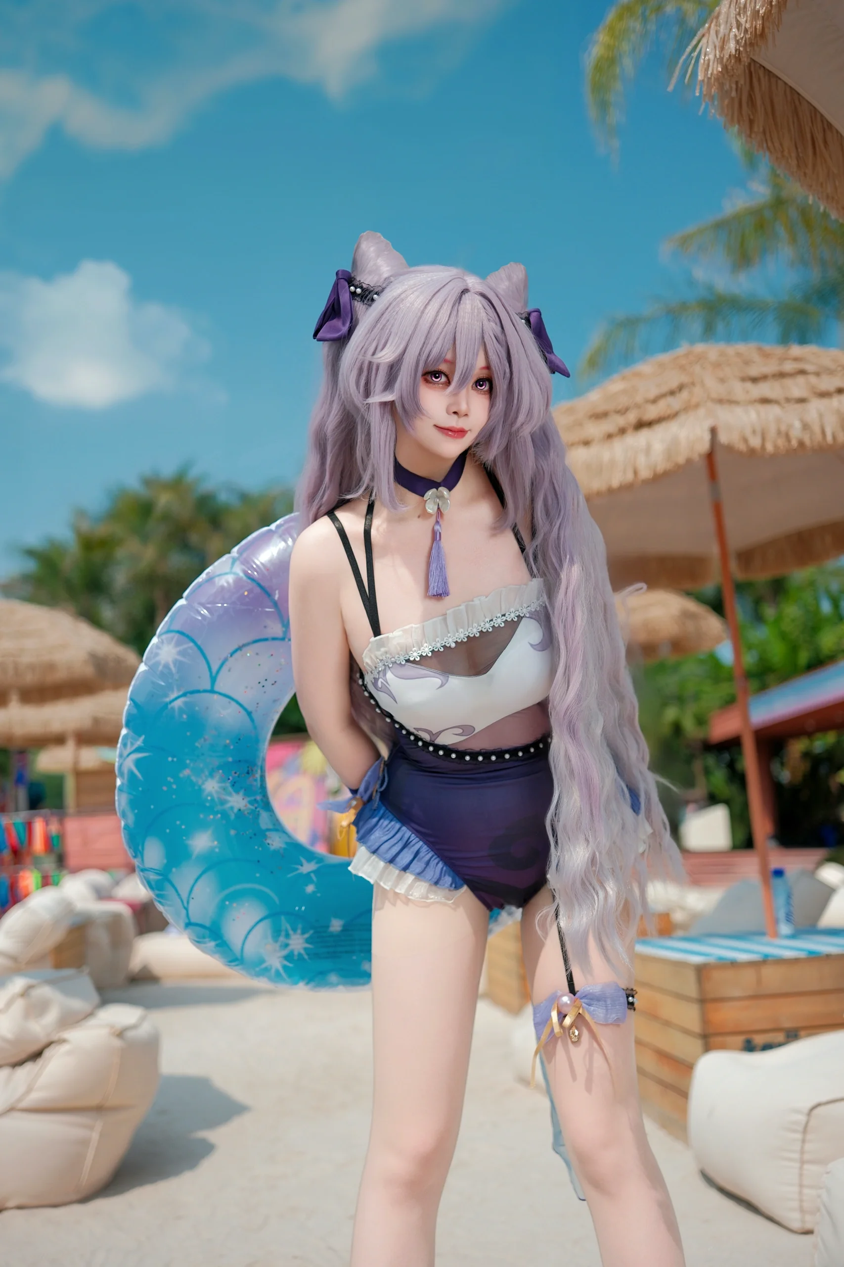 【刻晴cos】原神玉衡星的夏日沙灘度假風實錄 - 第 3 張