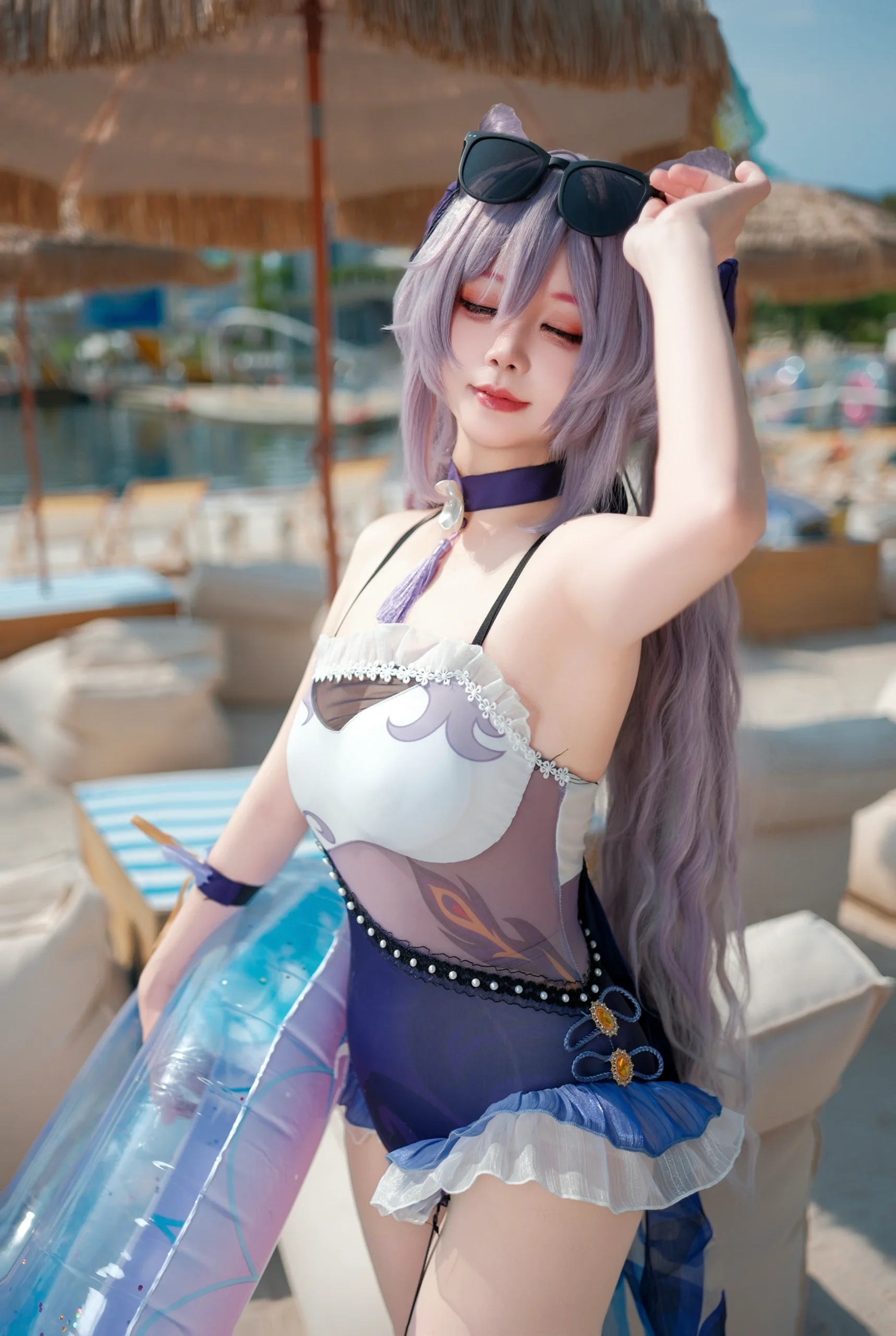 【刻晴cos】原神玉衡星的夏日沙灘度假風實錄 - 第 5 張