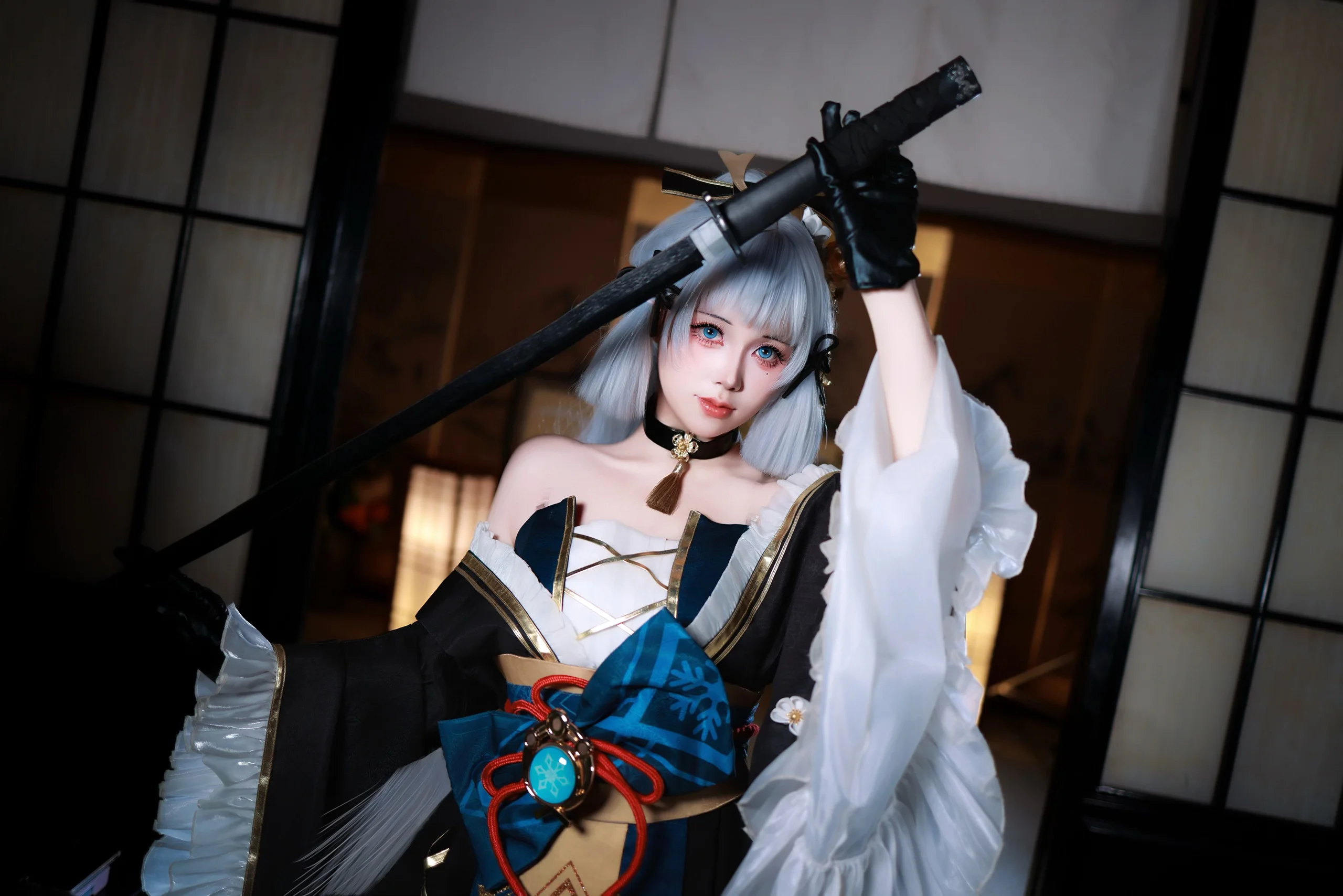 【神里绫华cos】黑道千金的霜刃预告来啦 - 第 2 张