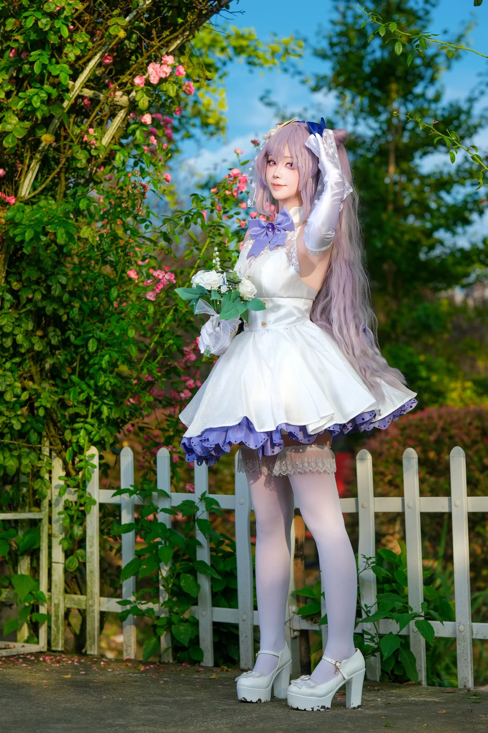 【刻晴cos】原神少女系花嫁的動作參考分享 - 第 4 張